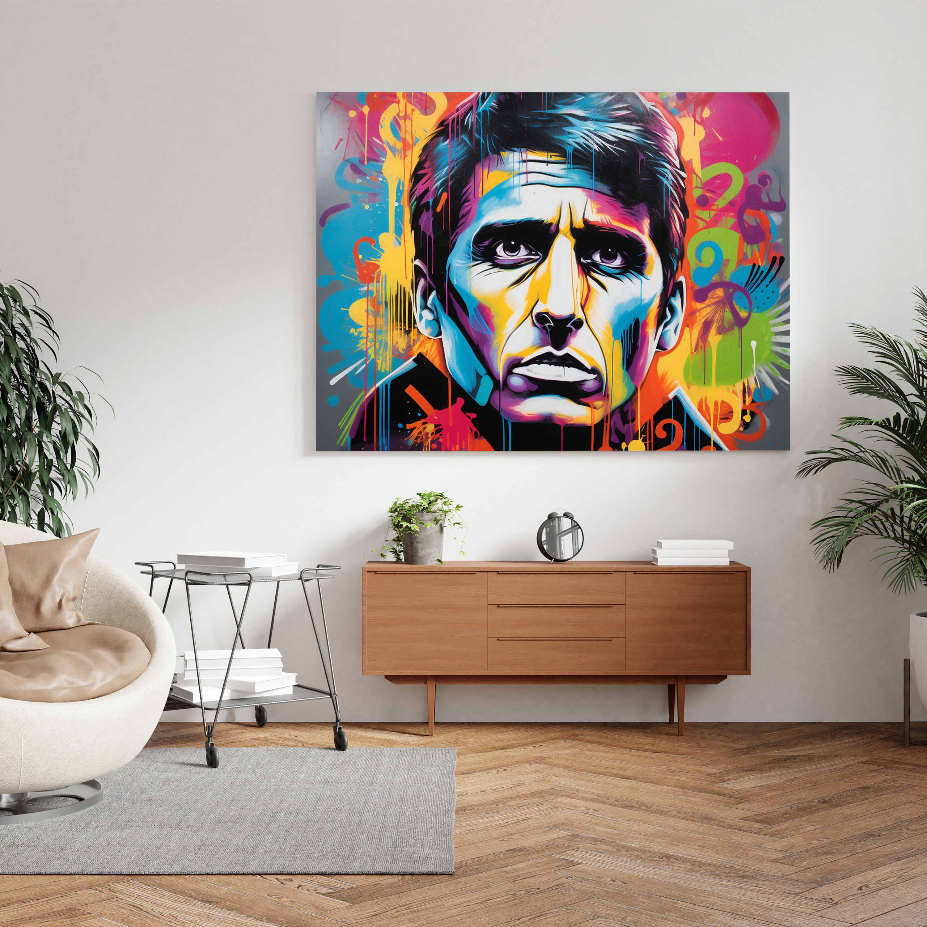 Scarface Wall Art - Scarface, Graffiti Art, Home Decoration, Wall Decoration