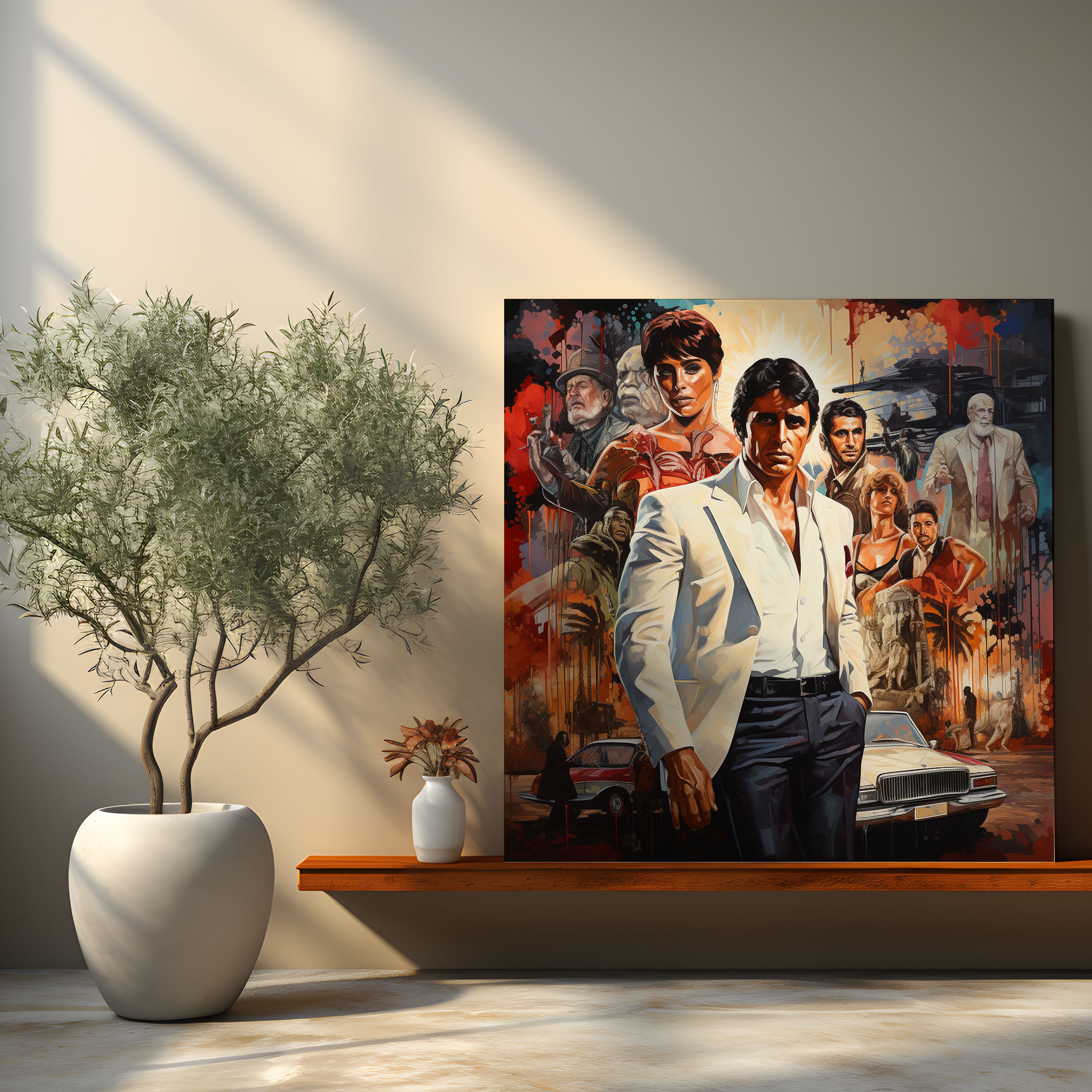 Scarface Canvas Print - Scarface, Pop Art, Scenes From Movie, Canvas