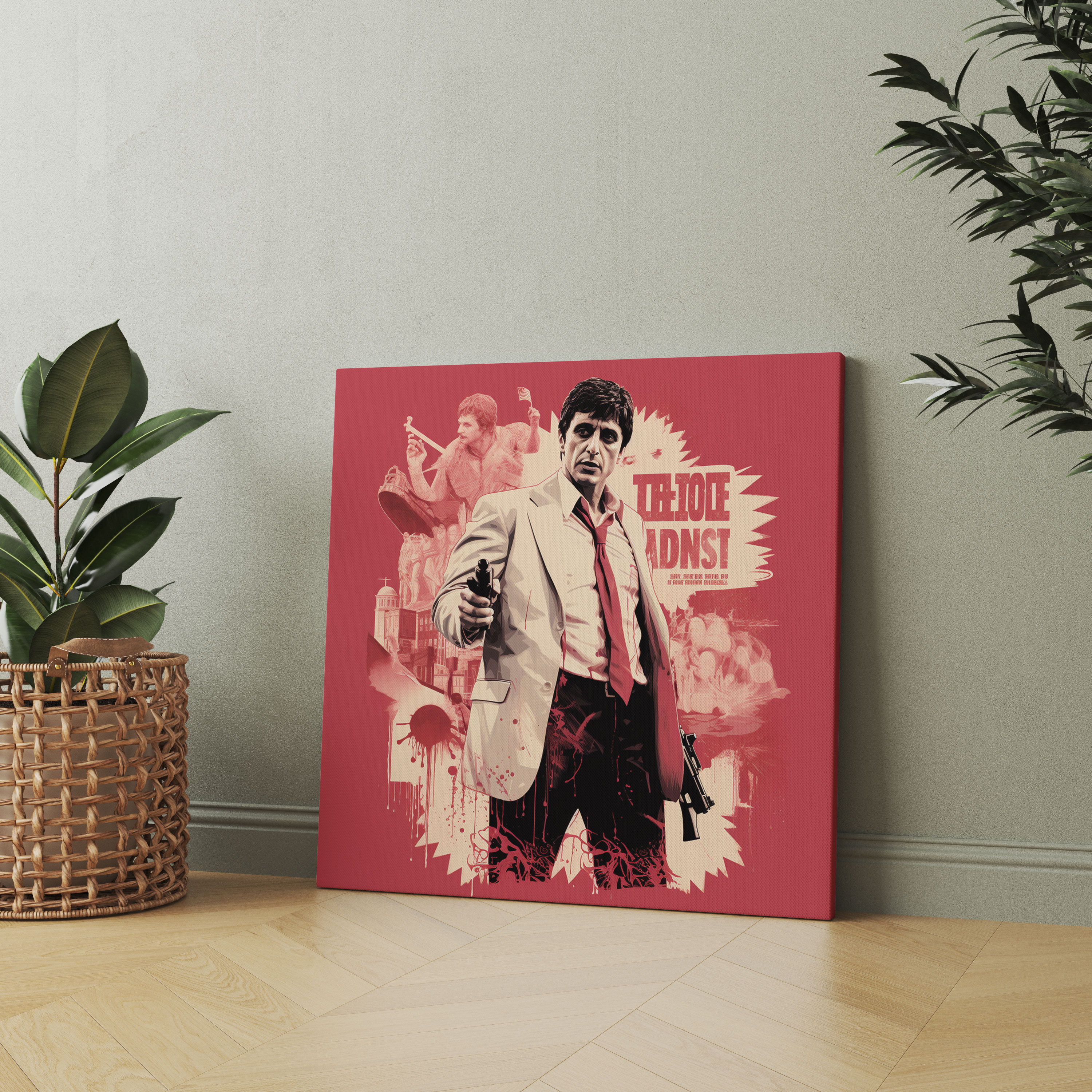 Scarface Wall Art - Scarface, Retro Poster, Canvas Wall Art, Tony Montana