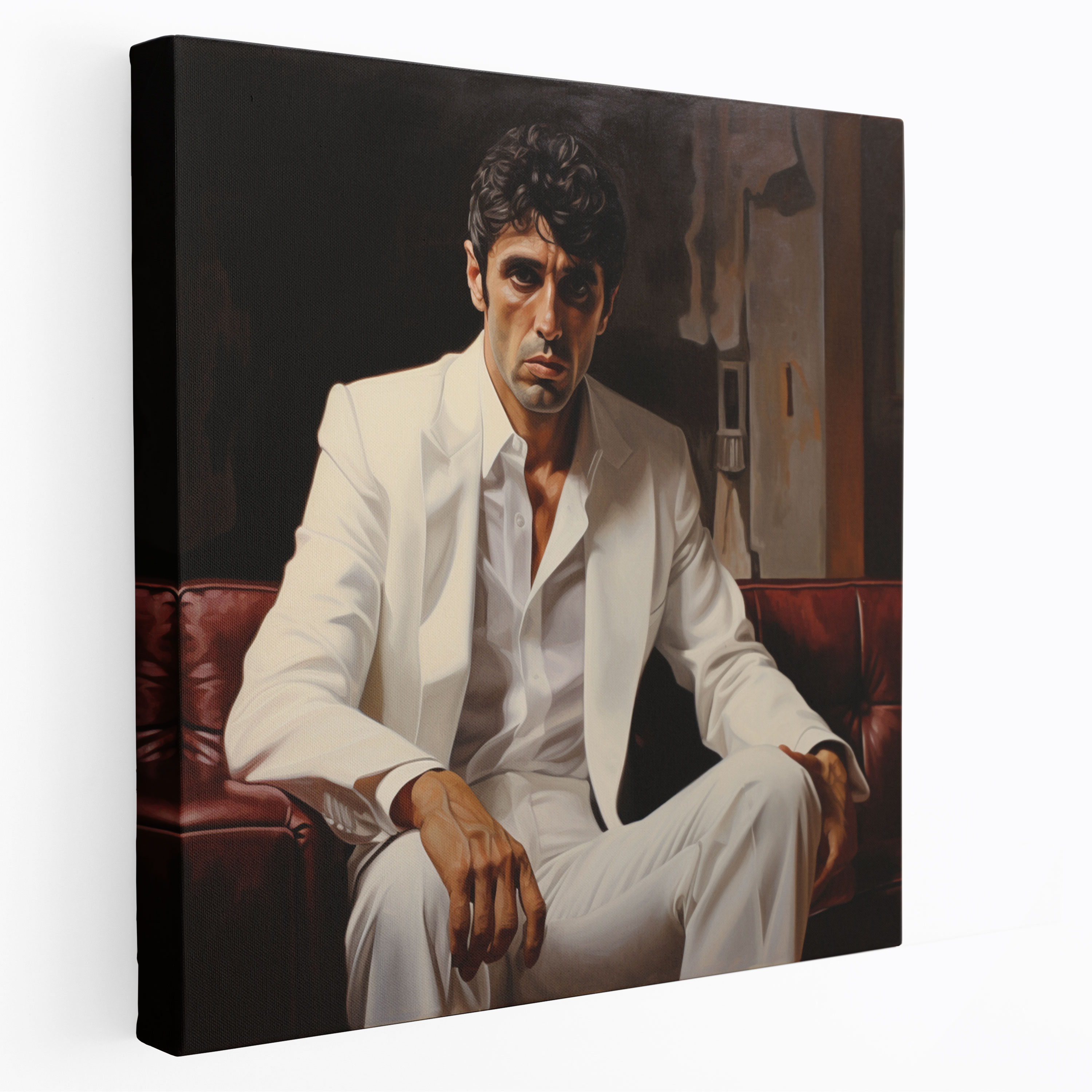 Scarface İfadesi ile Kanvas Tablo - Yoğun İfade Scarface