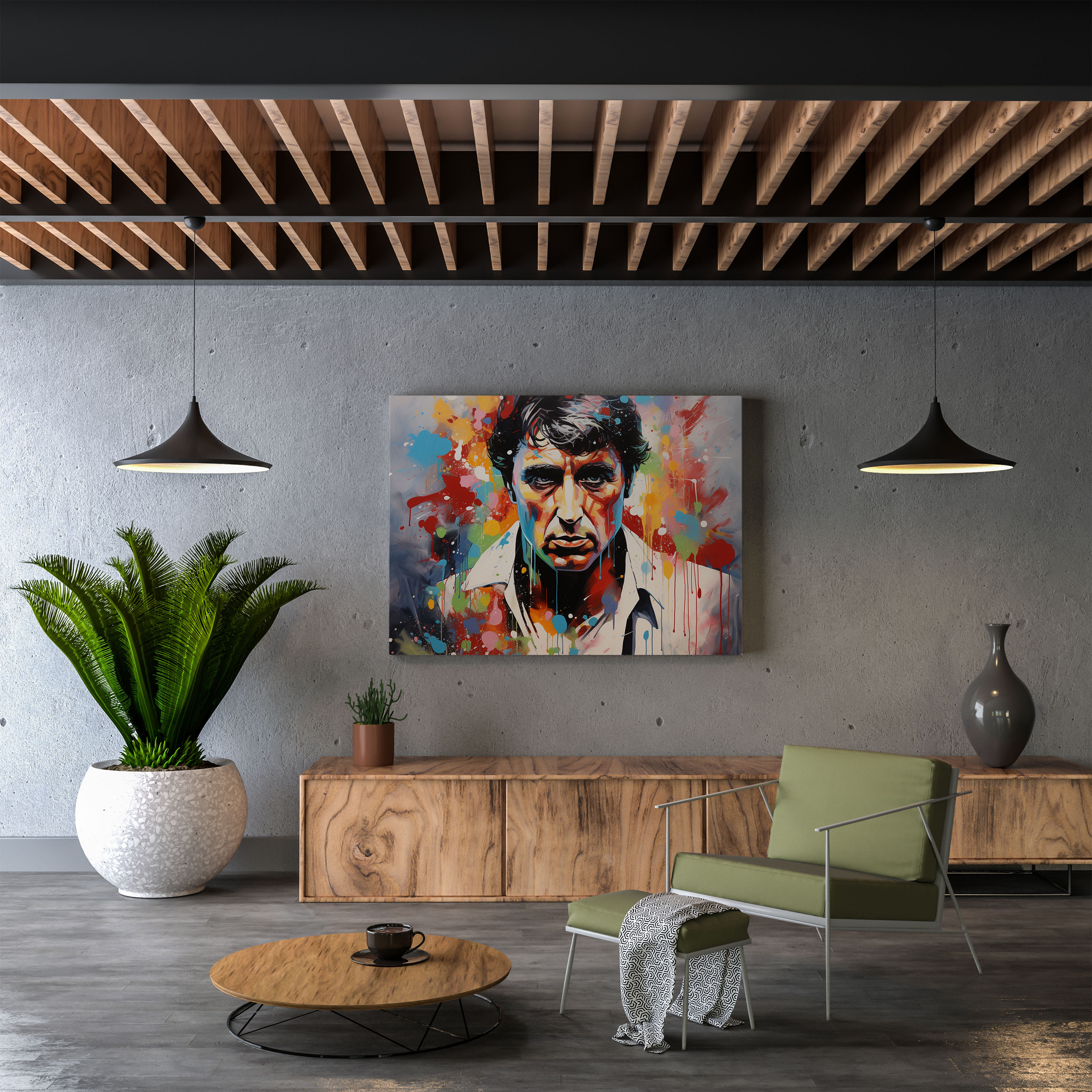 Scarface Canvas Print - Scarface, Scarface, Graffiti Art, Urban Style