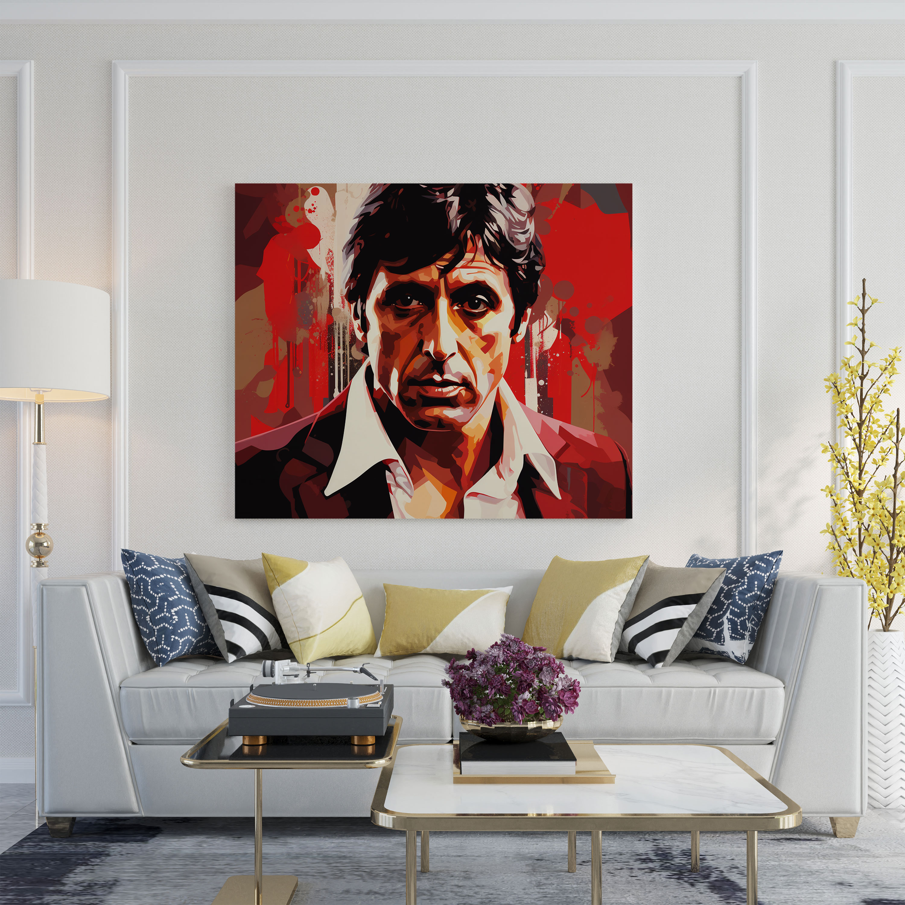 Scarface Wall Decoration - Scarface, Wall Decoration, Canvas Print, Tony Montana