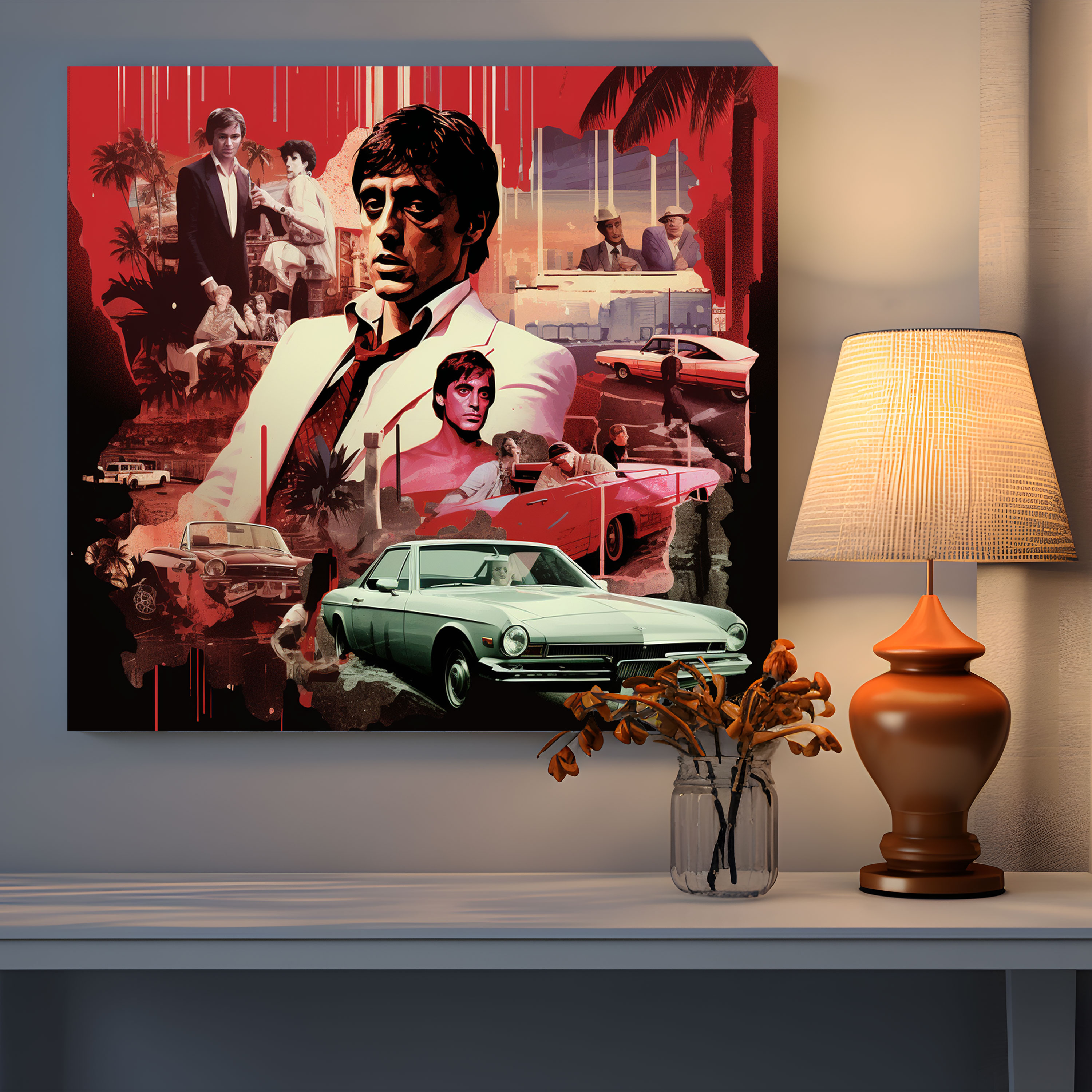 Scarface Wall Art - Scarface, Movie Enthusiasts, Collage, Wall Art