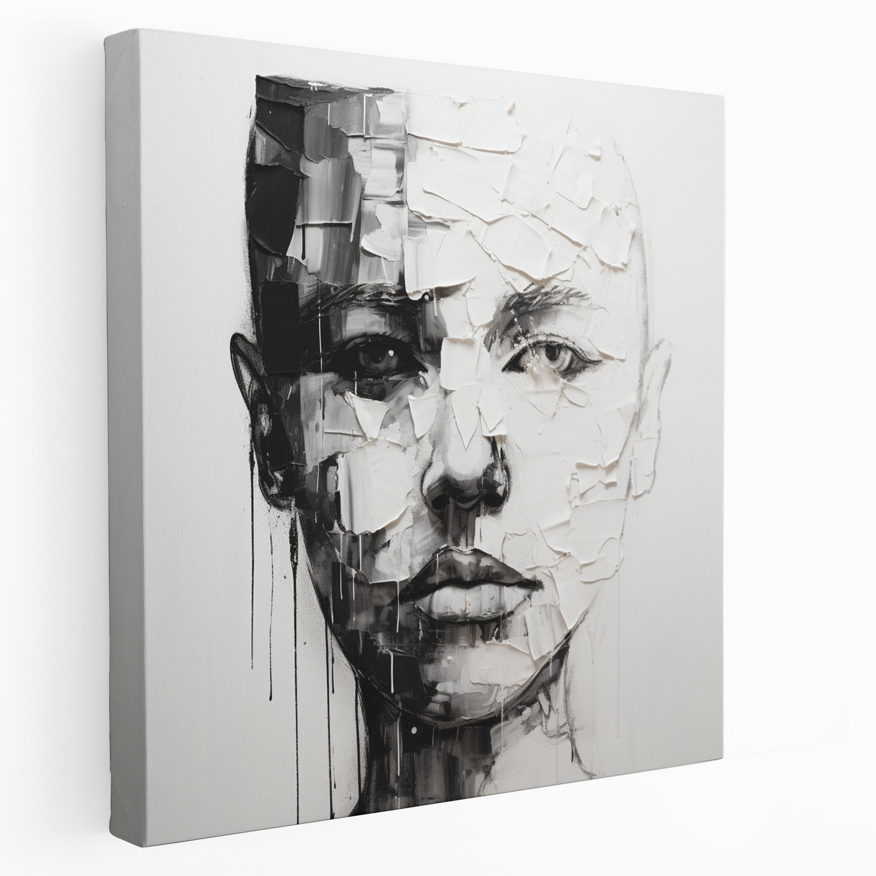 Scarface Canvas Print - Scarface, Black And White, Understated Elegance, Minimalist Artwork