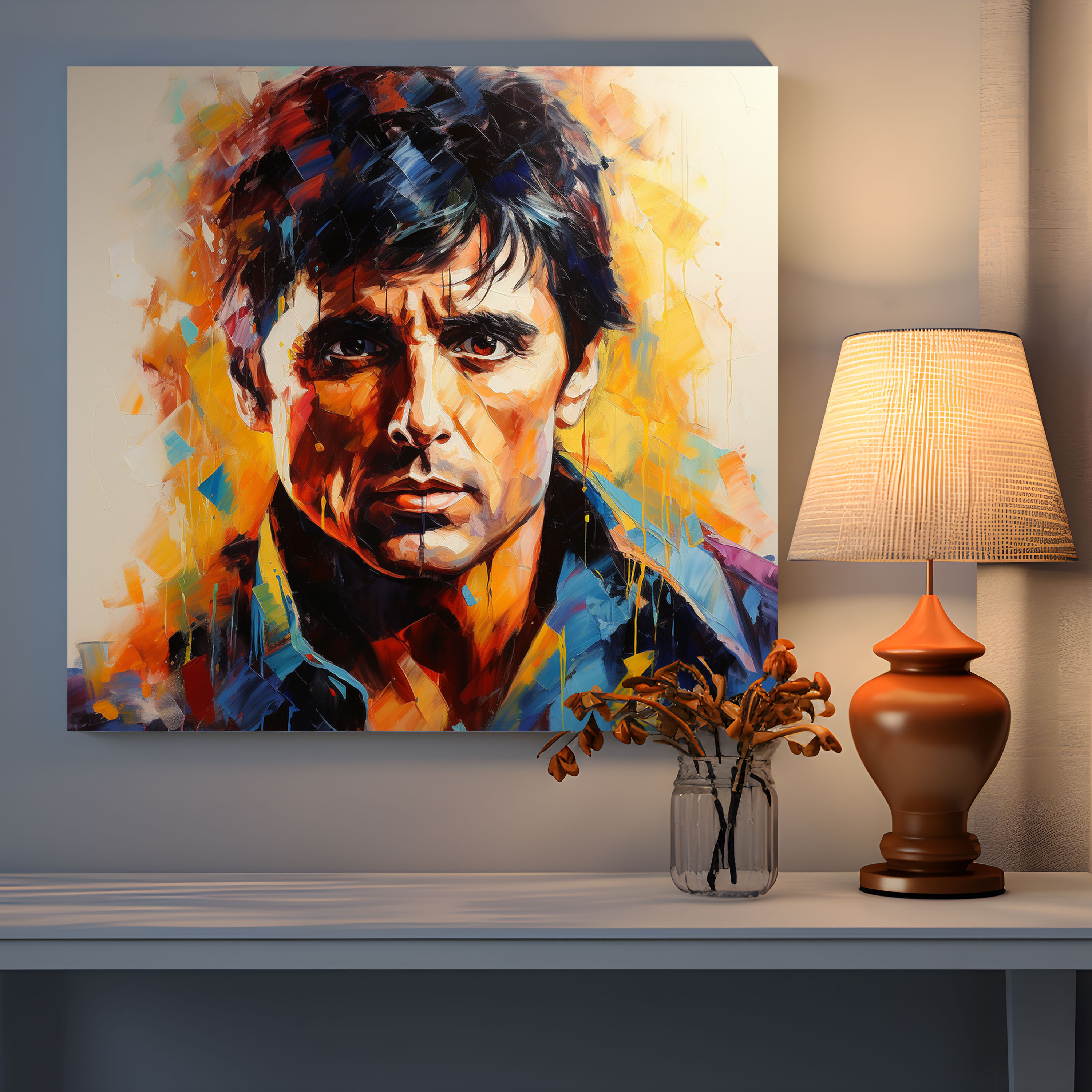 Scarface Wall Art - Scarface, Intrigue, Wall Art, Impressionist Painting