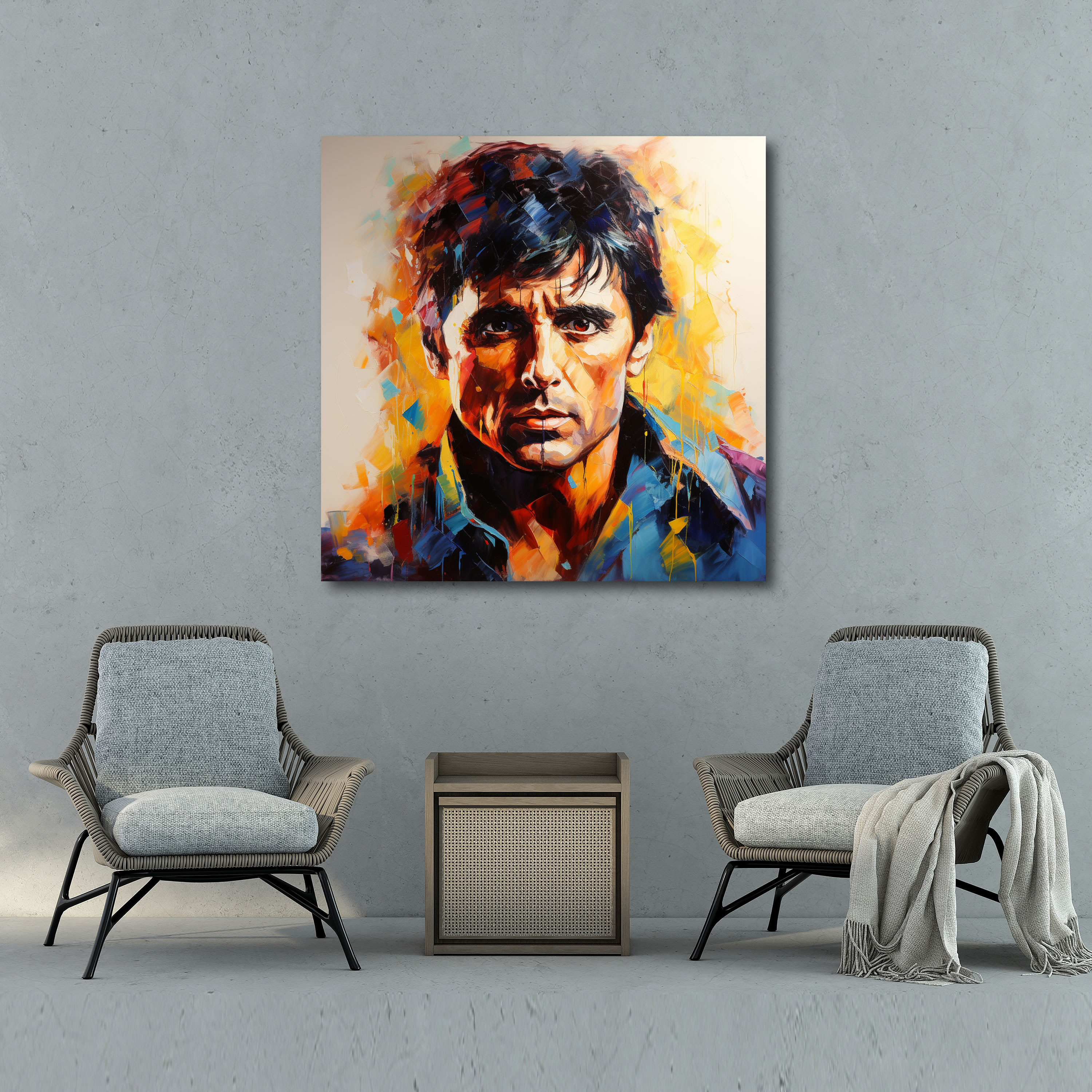 Scarface Wall Art - Scarface, Intrigue, Wall Art, Impressionist Painting