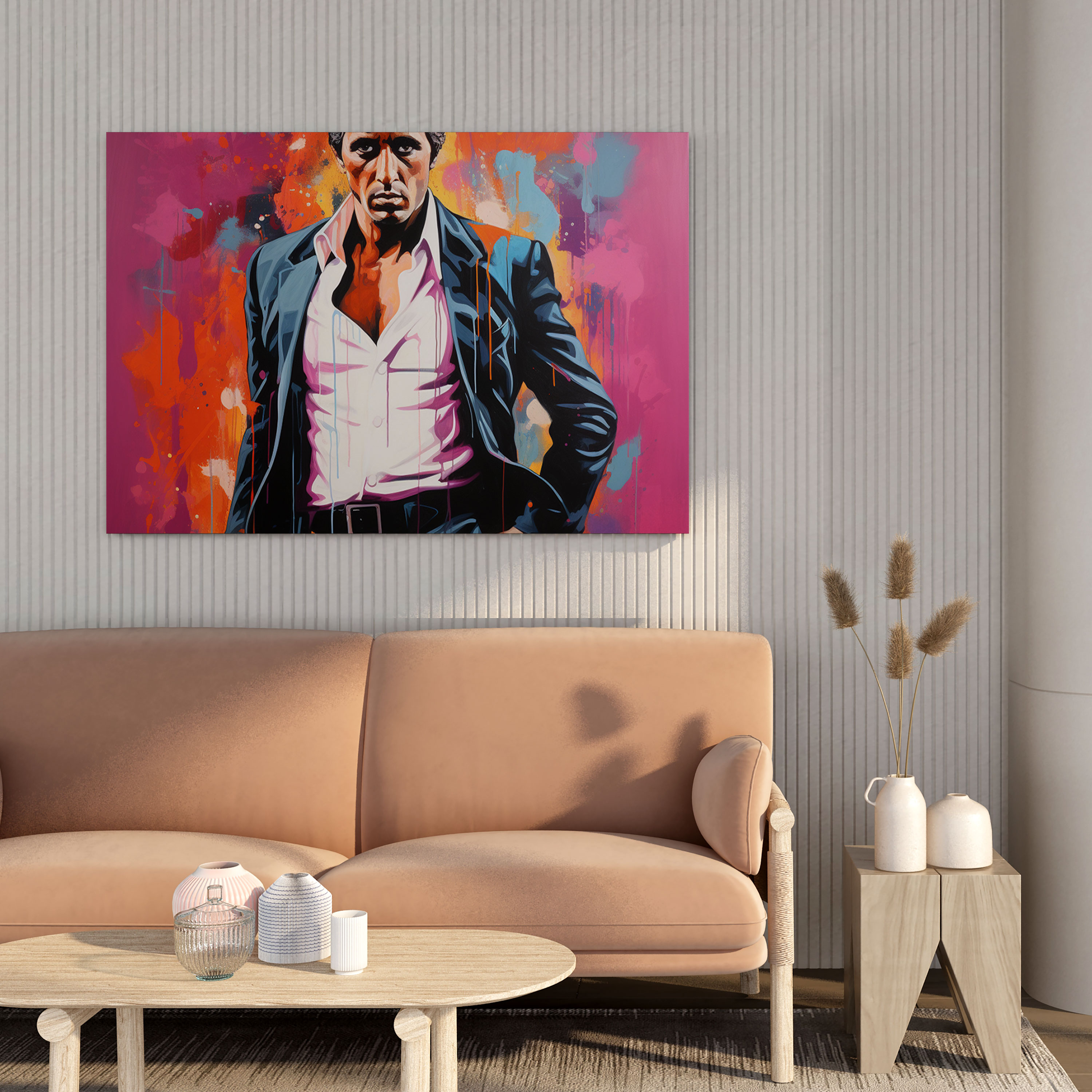 Scarface Canvas Print - Scarface, Wall Art, Vibrant Colors, Canvas Print