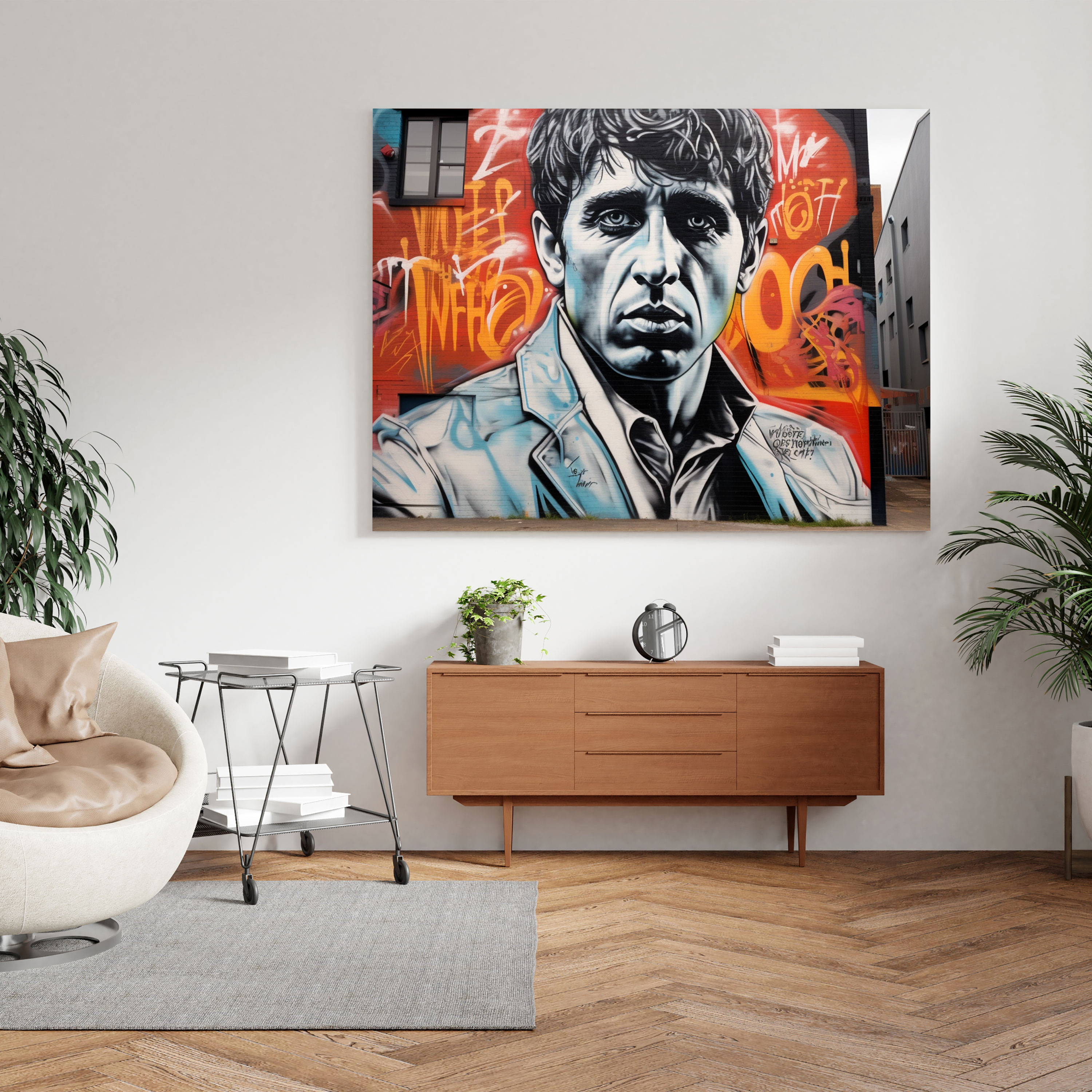 Scarface Wall Decoration - Scarface, Edgy, Famous Quote, Canvas Print
