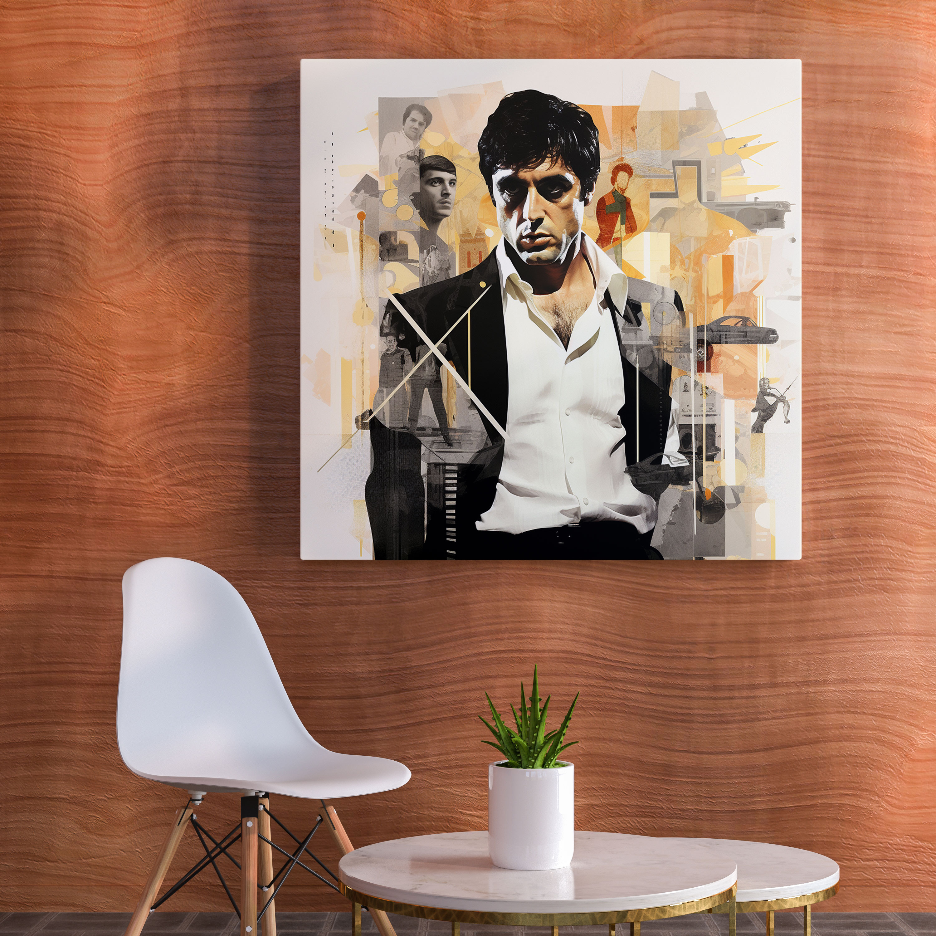 Scarface Wall Art - Scarface, Modern Twist, Collage, Canvas Print