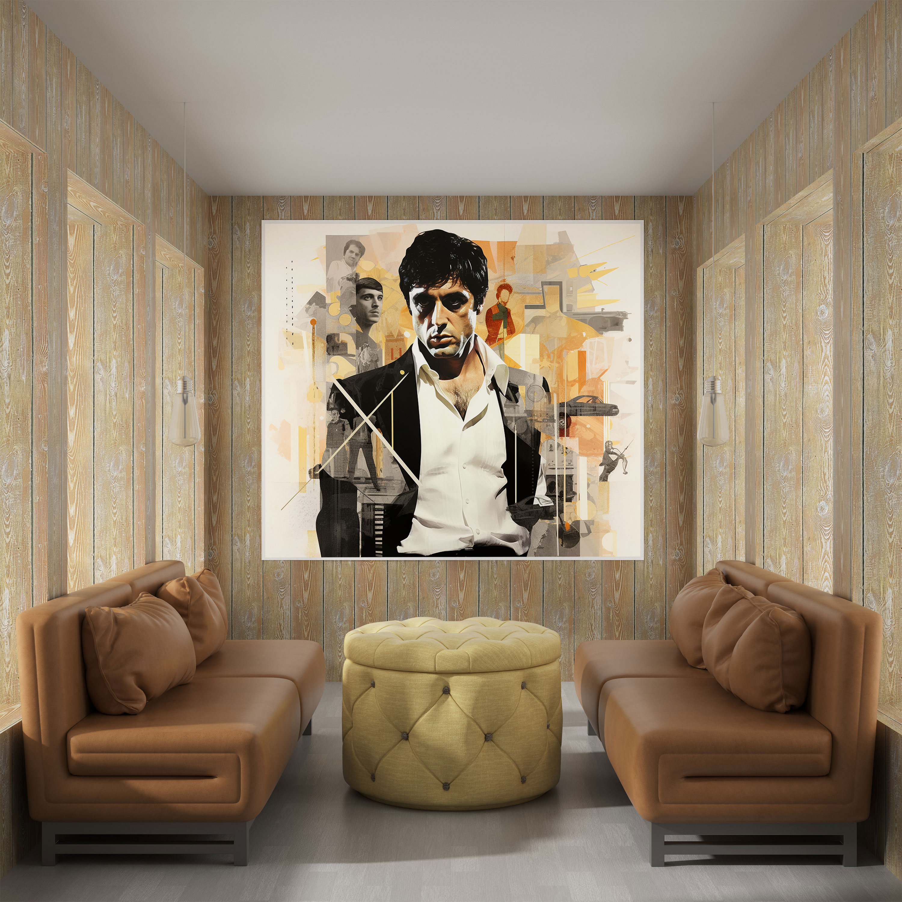 Scarface Wall Art - Scarface, Modern Twist, Collage, Canvas Print