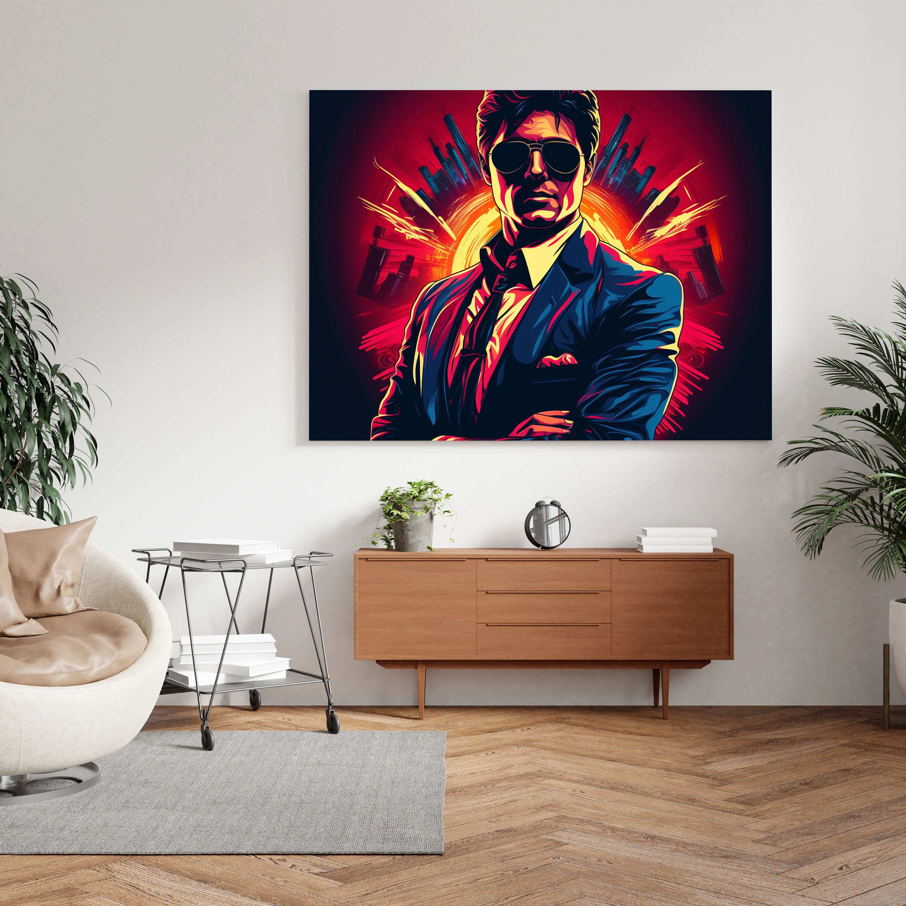 Scarface Wall Art - Scarface, Vibrant Colors, Nostalgic Vibe, Scarface