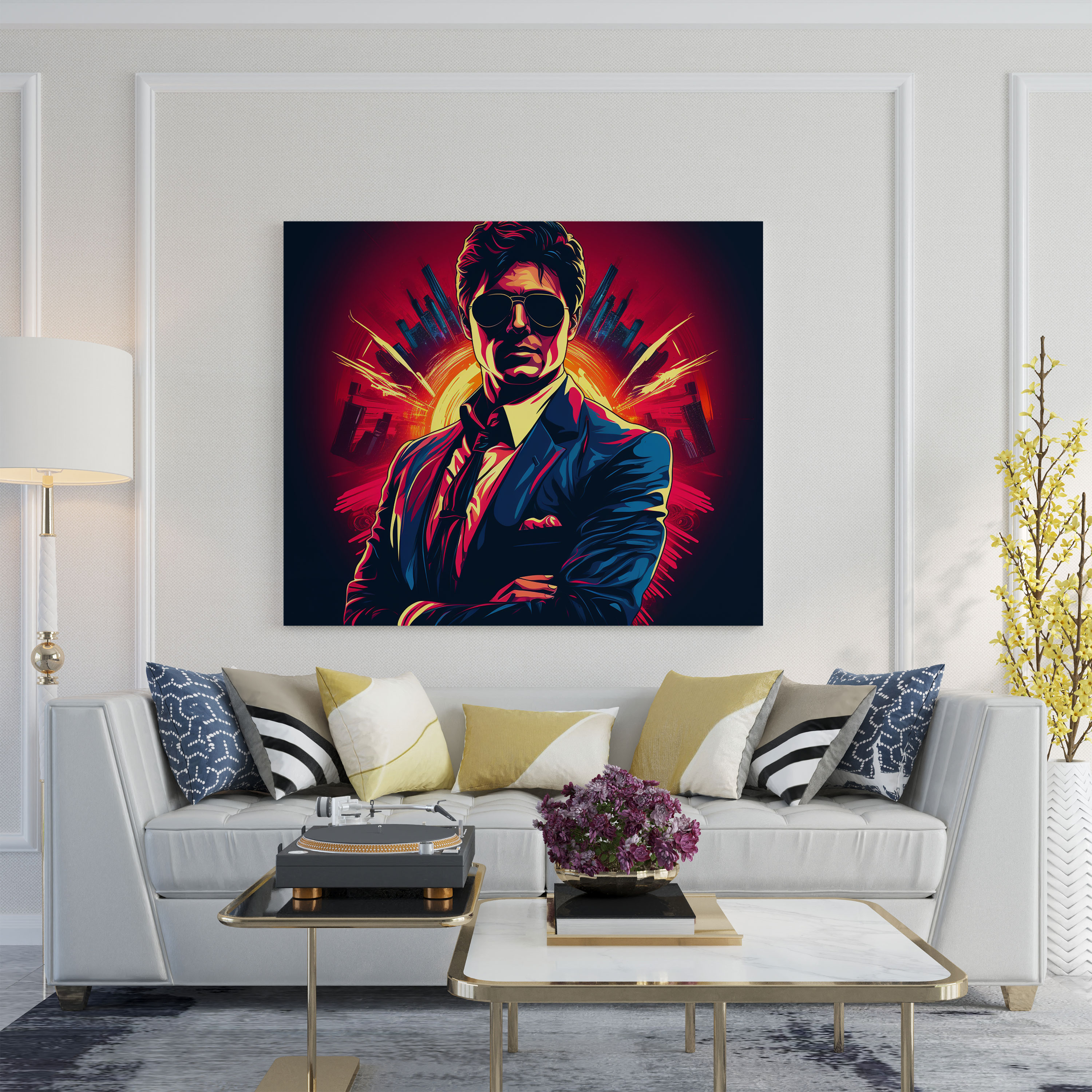 Scarface Wall Art - Scarface, Vibrant Colors, Nostalgic Vibe, Scarface