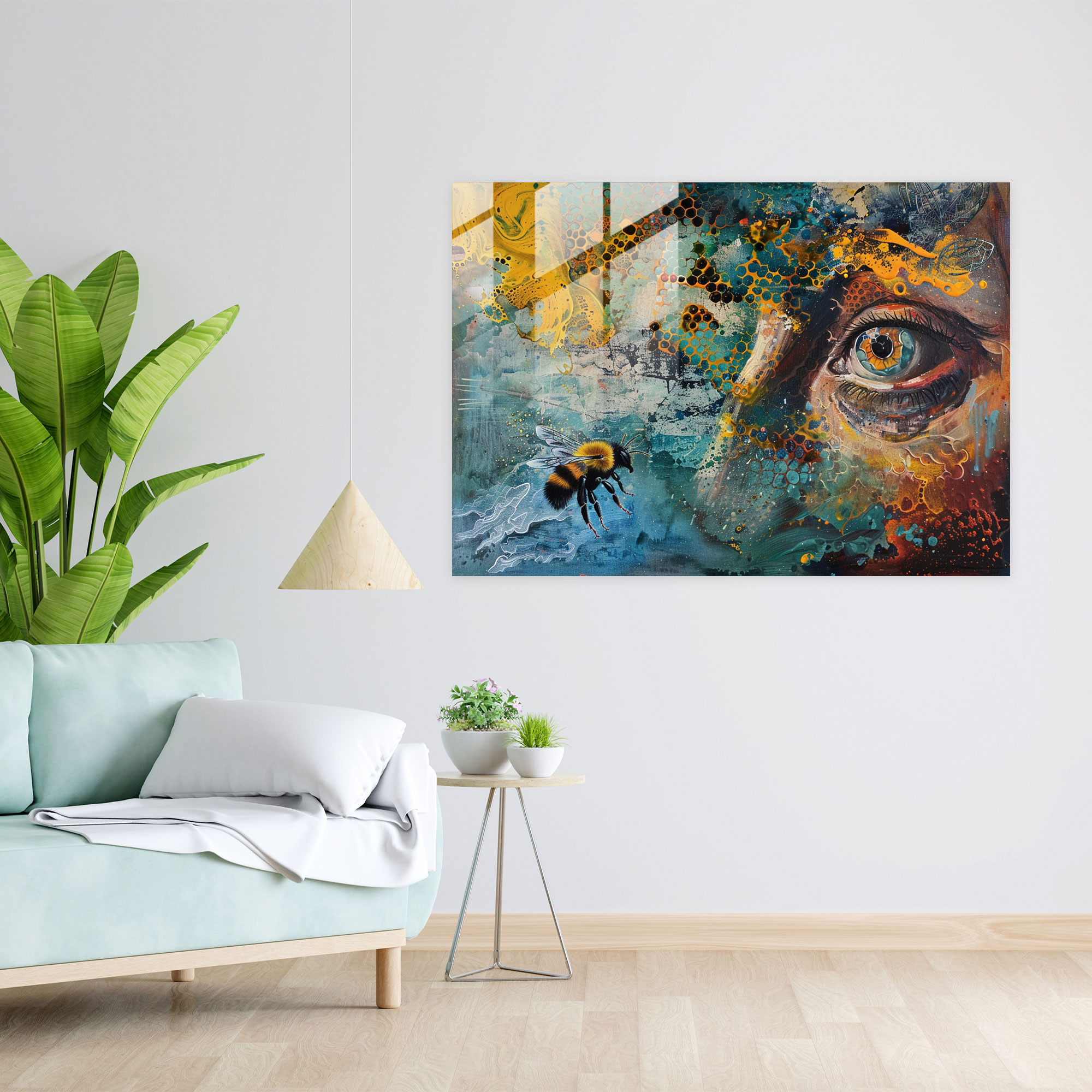 Dream Caused By The Flight Of A Bee Glass Wall Art - Salvador Dali, Glass Wall Art, Modern Art, Glass Print