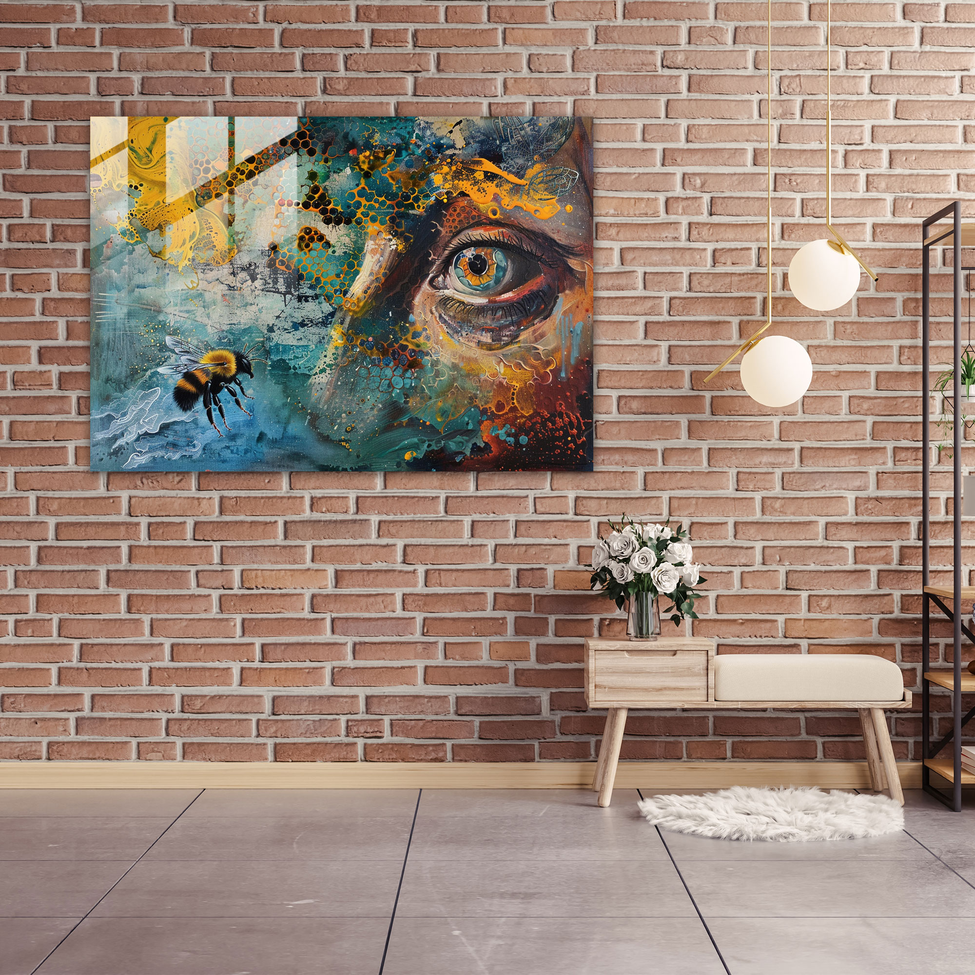 Dream Caused By The Flight Of A Bee Glass Wall Art - Salvador Dali, Glass Wall Art, Modern Art, Glass Print