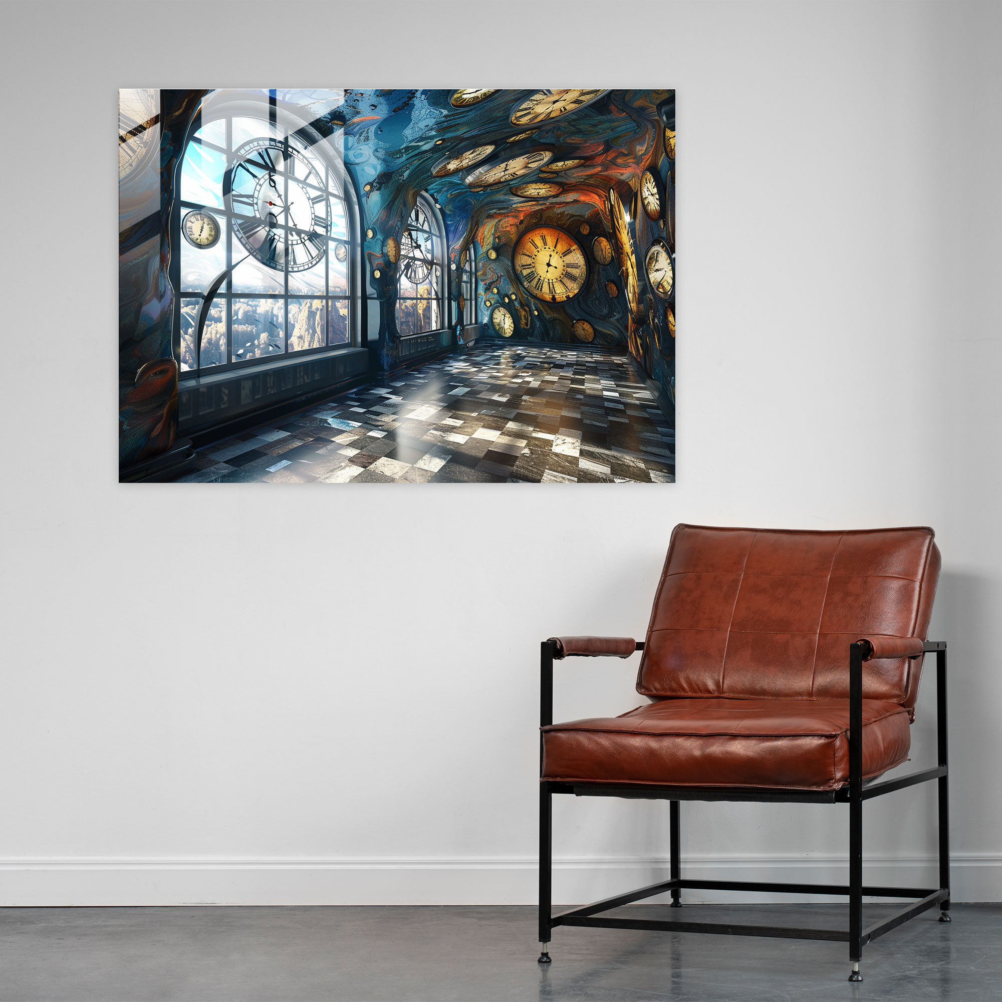 Salvador Dali Melting Clocks Glass Print - Salvador Dali, Glass Print, Modern Art, Home Decoration