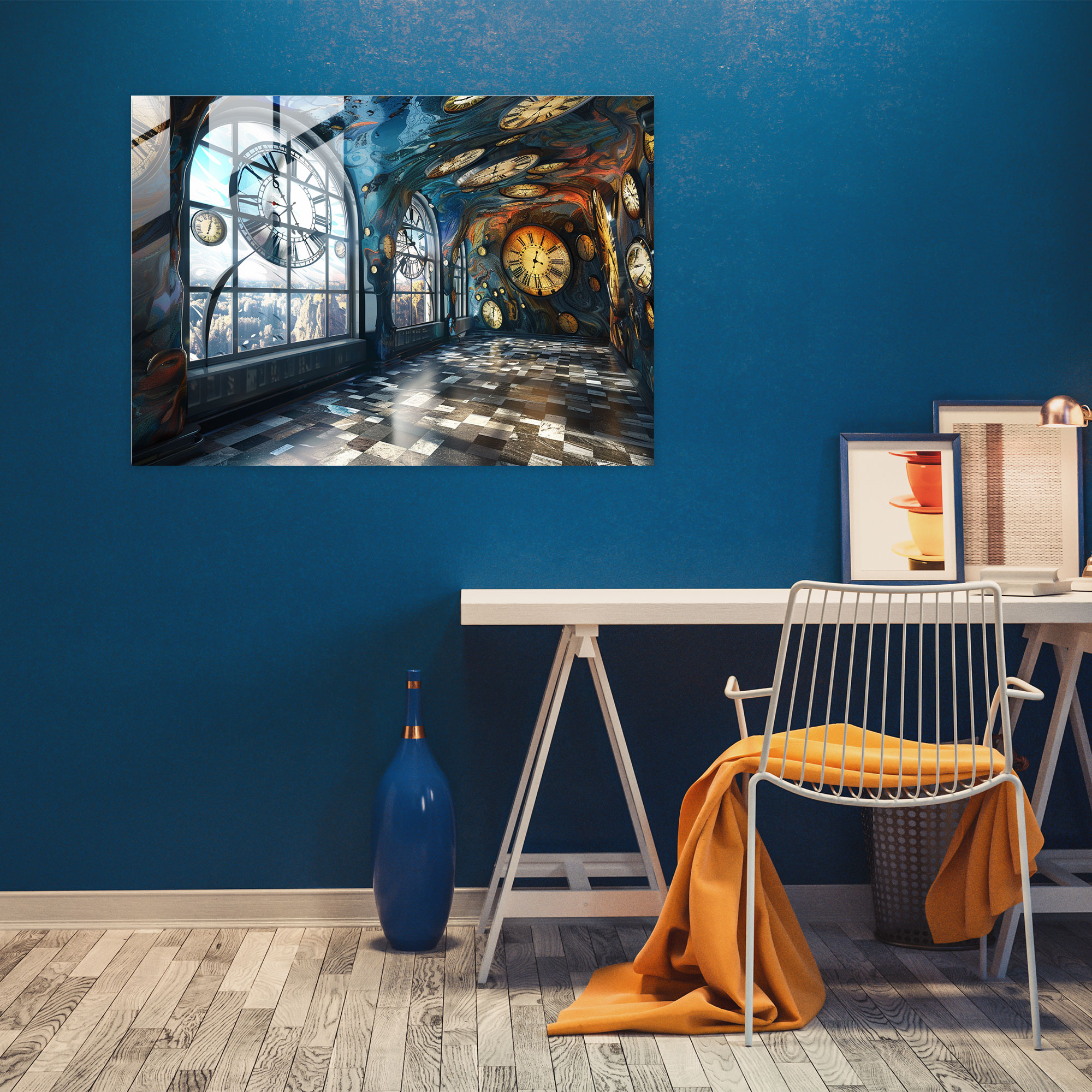 Salvador Dali Melting Clocks Glass Print - Salvador Dali, Glass Print, Modern Art, Home Decoration
