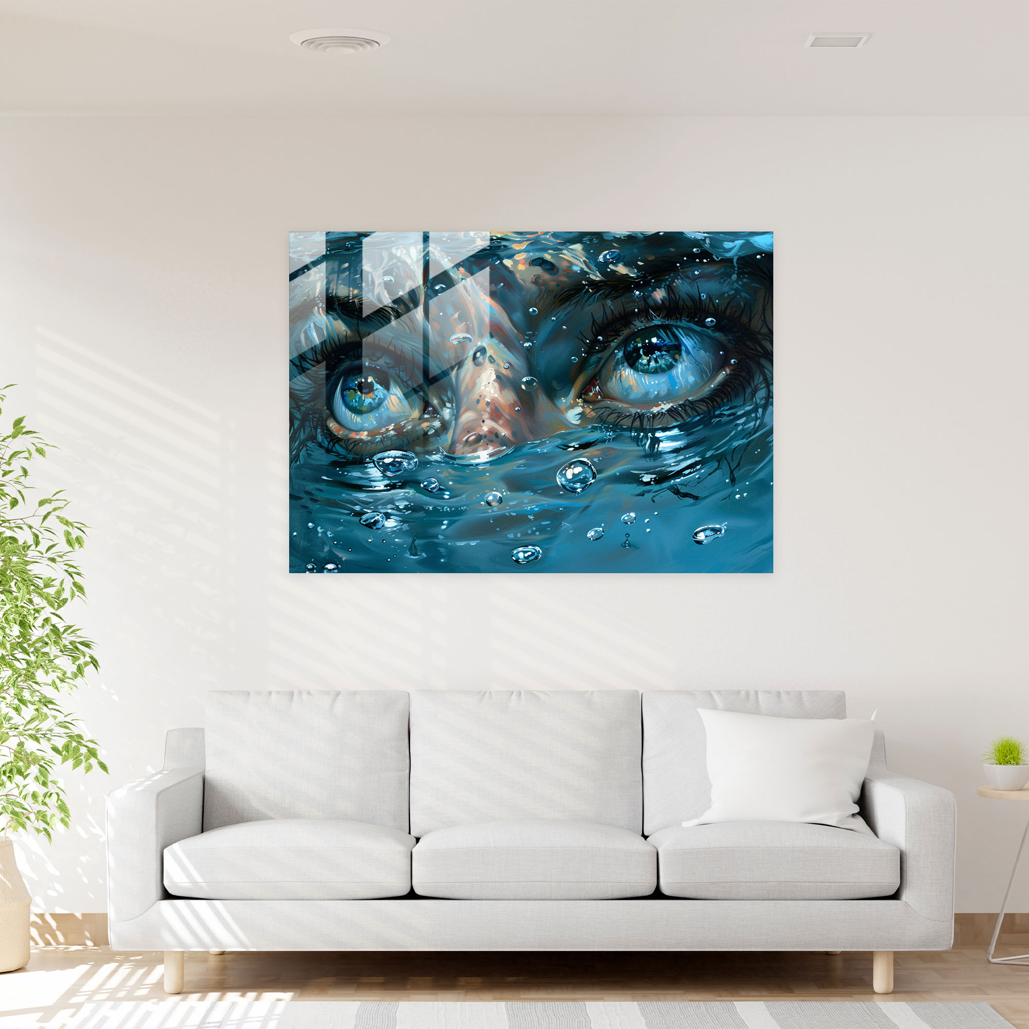 Salvador Dali Glass Wall Art - Sea Of Tears - Salvador Dali, Glass Wall Art, Surrealism, Salvador Dali
