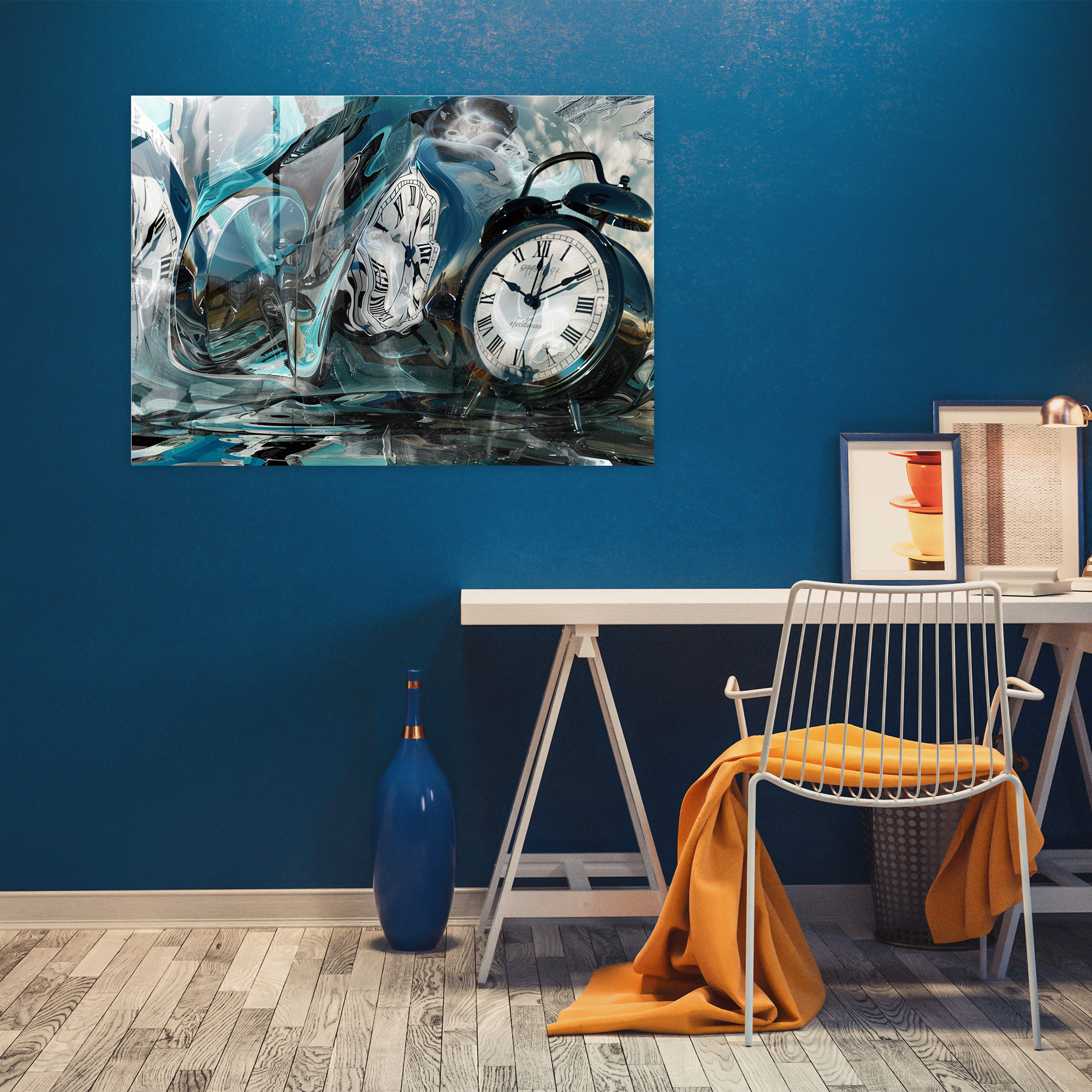 Salvador Dali Melting Clocks Glass Print - Salvador Dali, Home Decoration, Glass Print, Salvador Dali