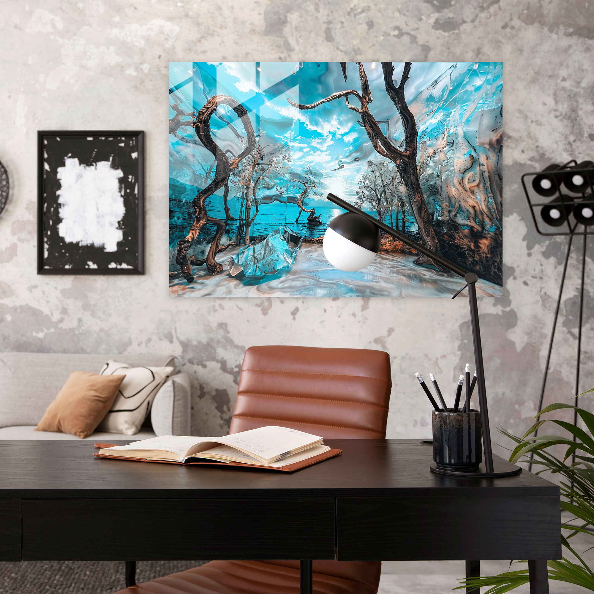 Salvador Dali Surreal Landscape Glass Wall Art - Salvador Dali, Glass Print, Home Decoration, Salvador Dali