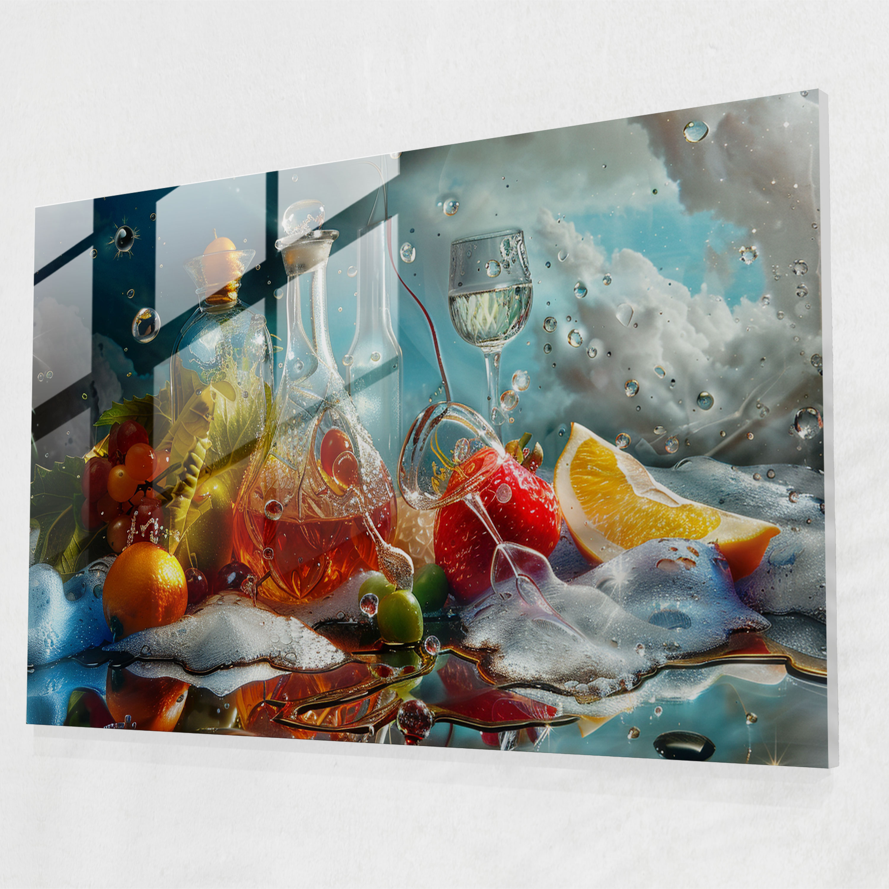 Dali Inspired Surrealistic Still Life Glass Art - Salvador Dali, Salvador Dali, Surrealism, Modern Art