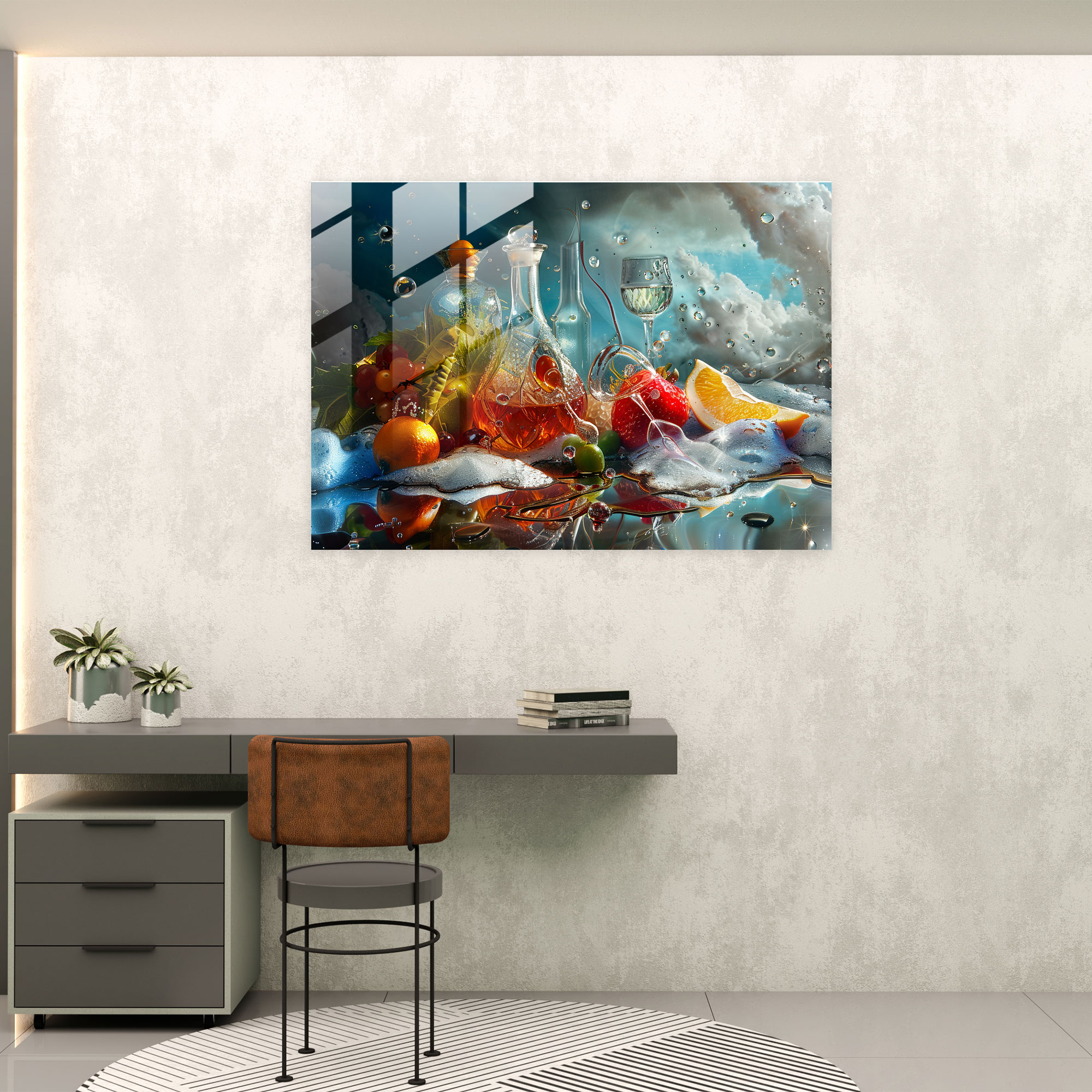 Dali Inspired Surrealistic Still Life Glass Art - Salvador Dali, Salvador Dali, Surrealism, Modern Art