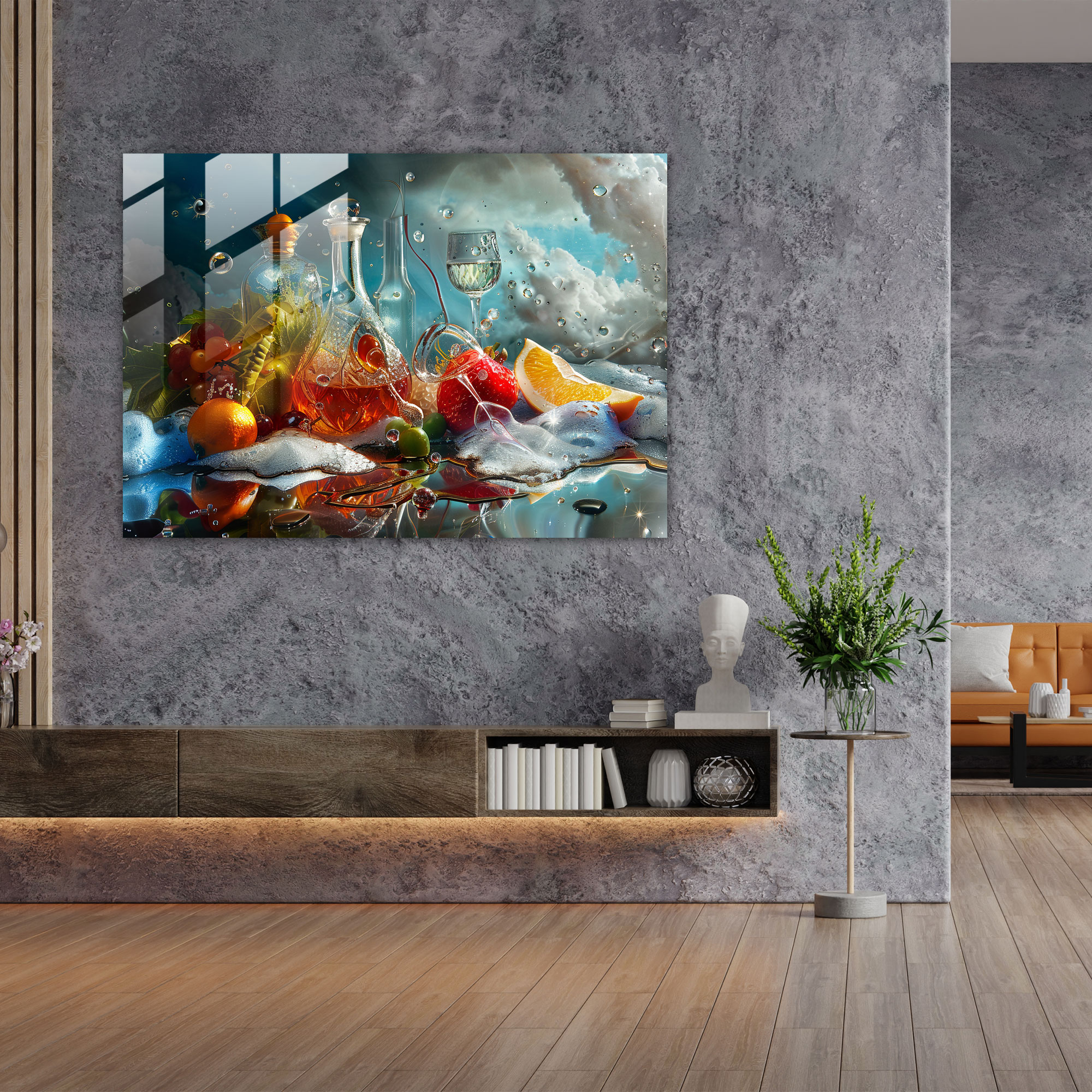 Dali Inspired Surrealistic Still Life Glass Art - Salvador Dali, Salvador Dali, Surrealism, Modern Art