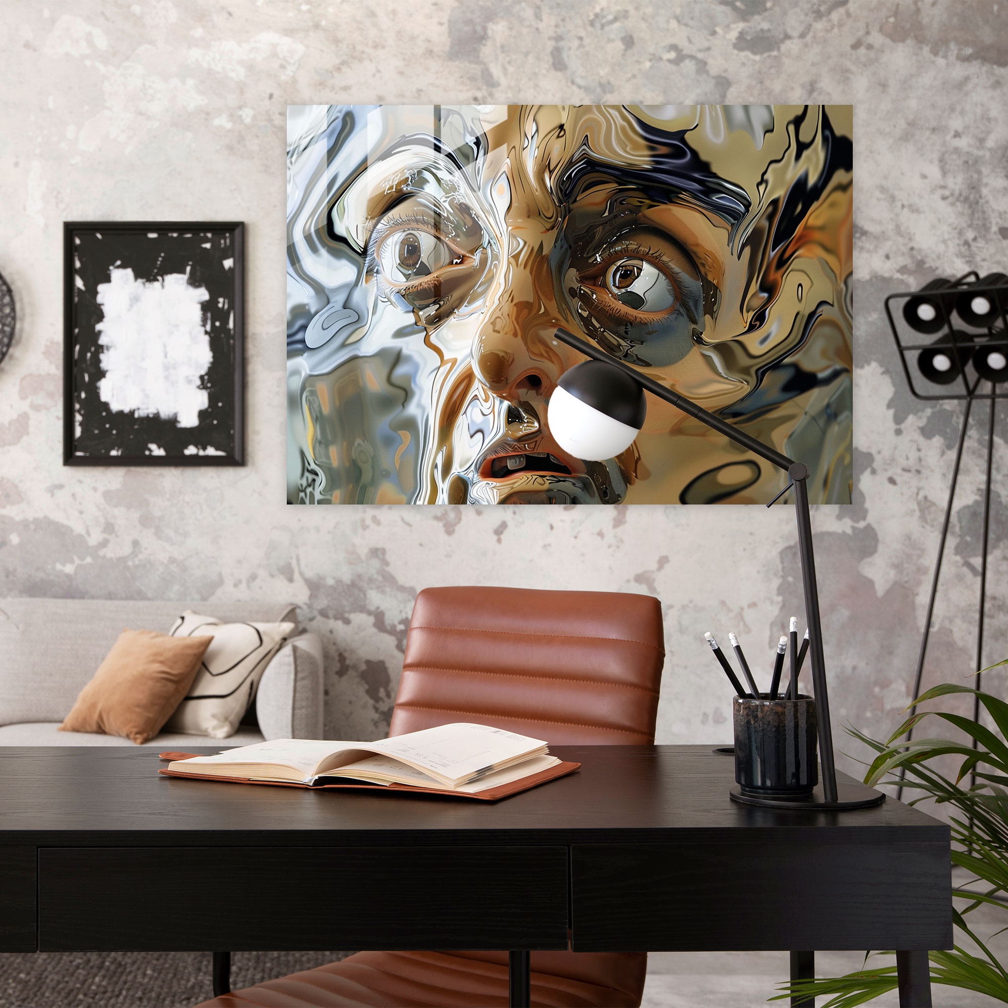 Distorted Salvador Dali Glass Art - Salvador Dali, Wall Decoration, Salvador Dali, Surreal Art