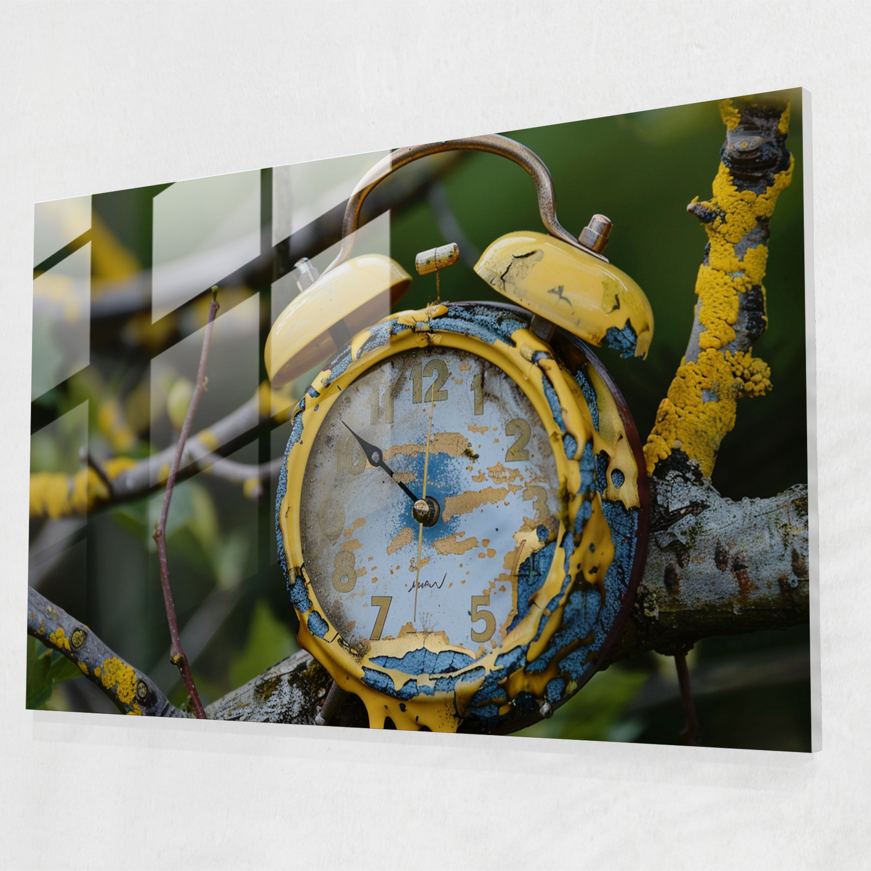 Salvador Dali Melting Clock Glass Print - Salvador Dali, Glass Art, Home Decoration, Glass Wall Art