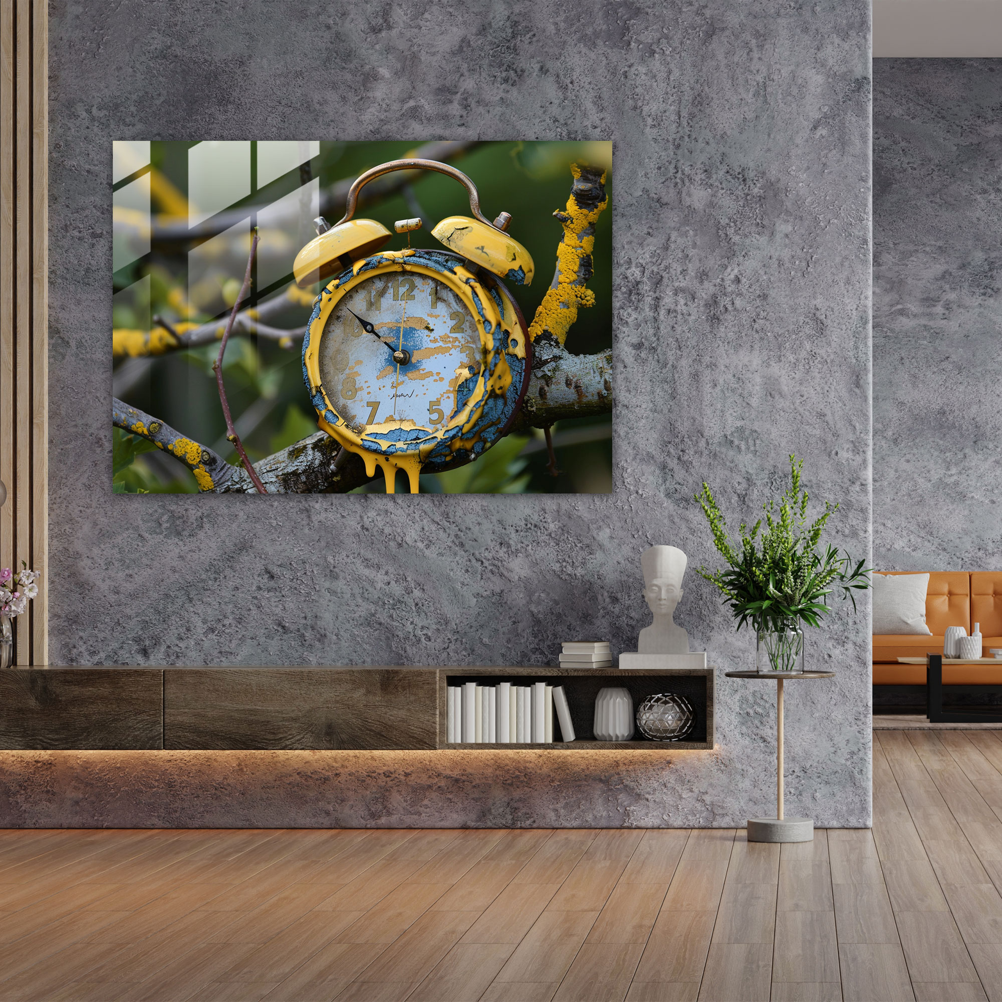 Salvador Dali Melting Clock Glass Print - Salvador Dali, Glass Art, Home Decoration, Glass Wall Art
