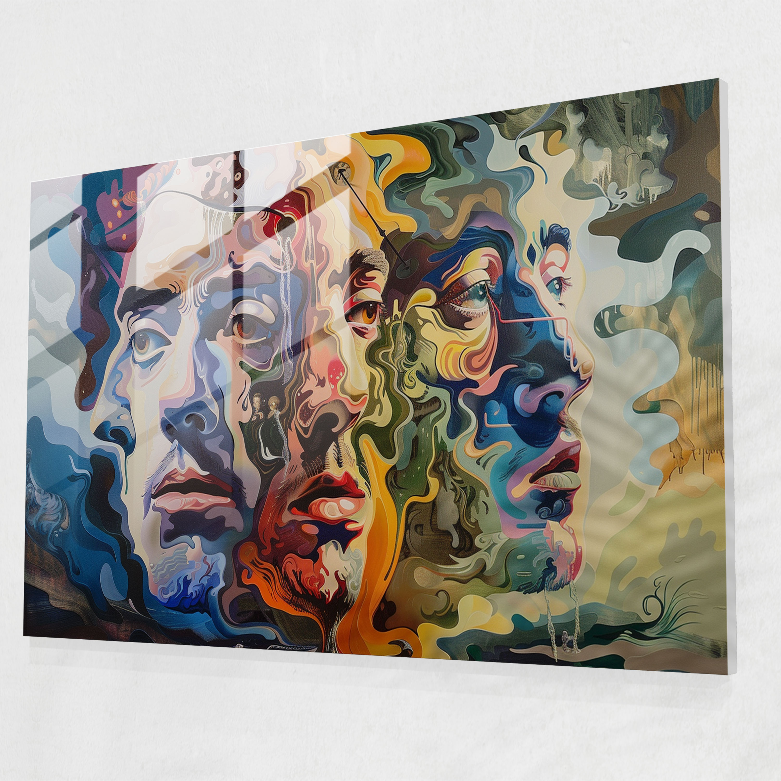 Akıl Alıcı Yüzler Modern Sanat - Salvador Dali Kanvas Tablo