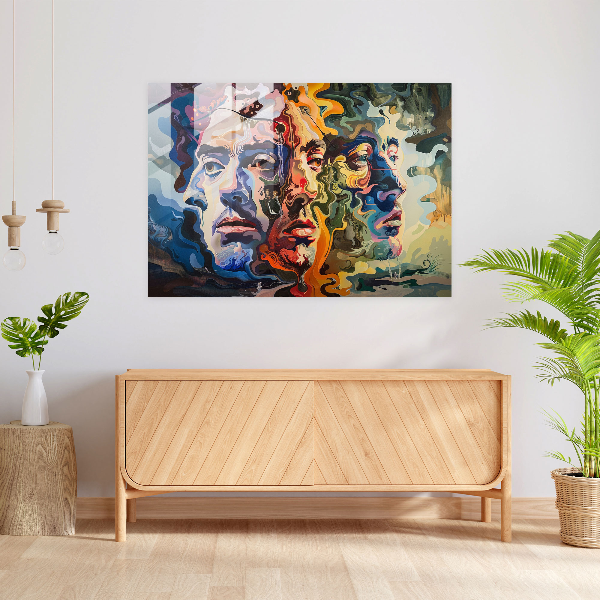 Akıl Alıcı Yüzler Modern Sanat - Salvador Dali Kanvas Tablo