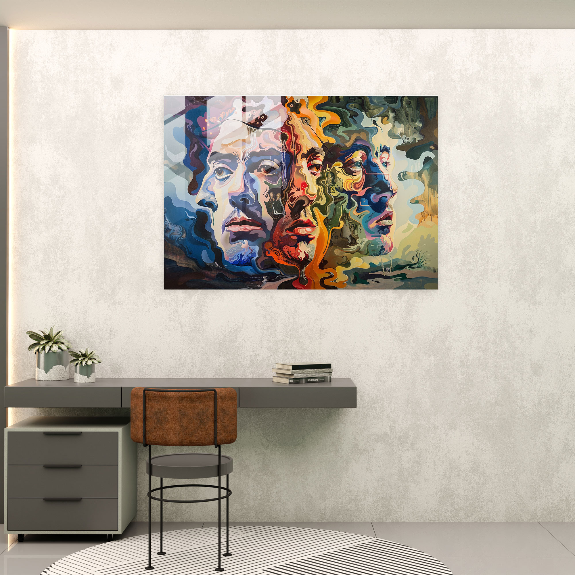 Akıl Alıcı Yüzler Modern Sanat - Salvador Dali Kanvas Tablo