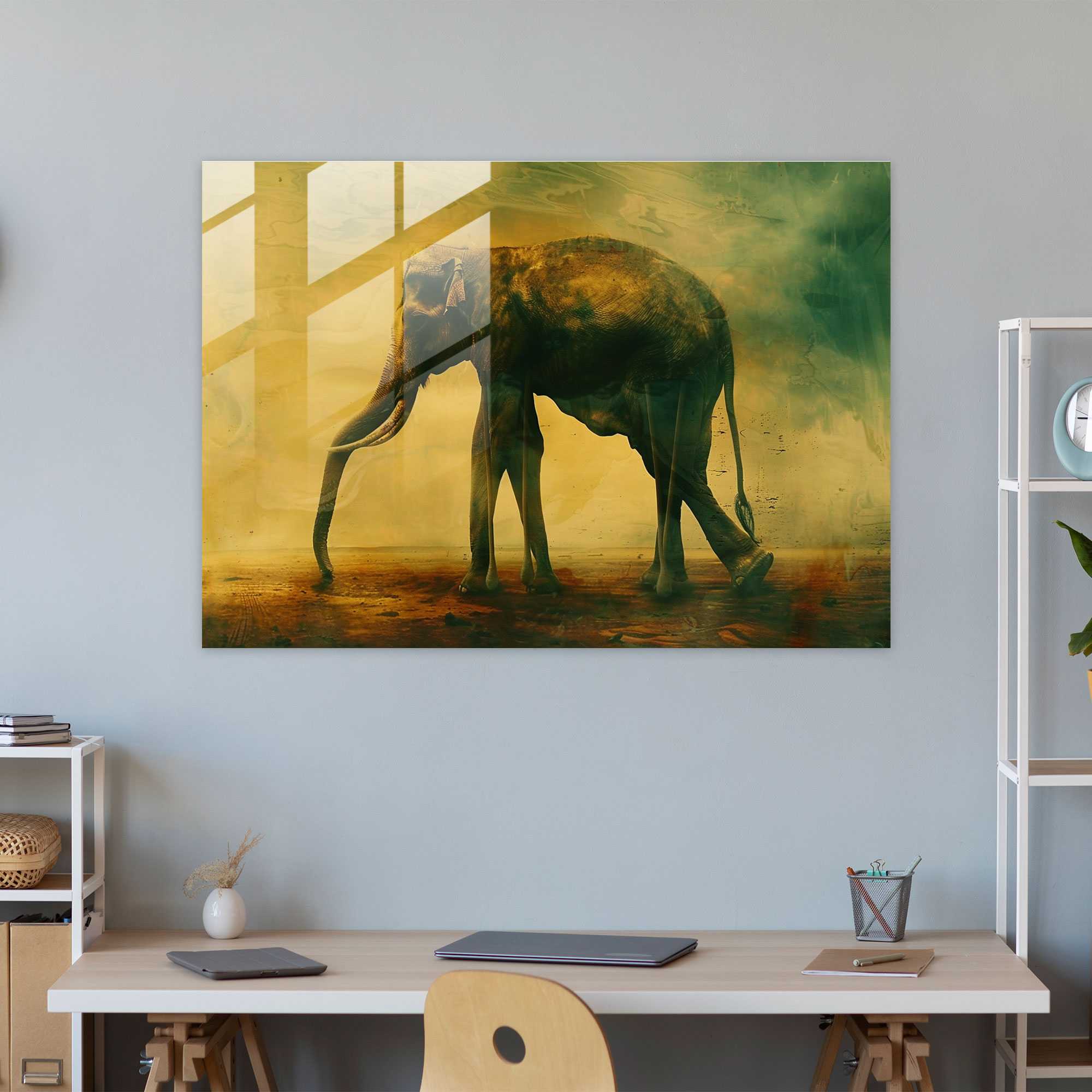 Salvador Dali Elephant Glass Wall Art - Salvador Dali, Glass Wall Art, Wall Decoration, Salvador Dali