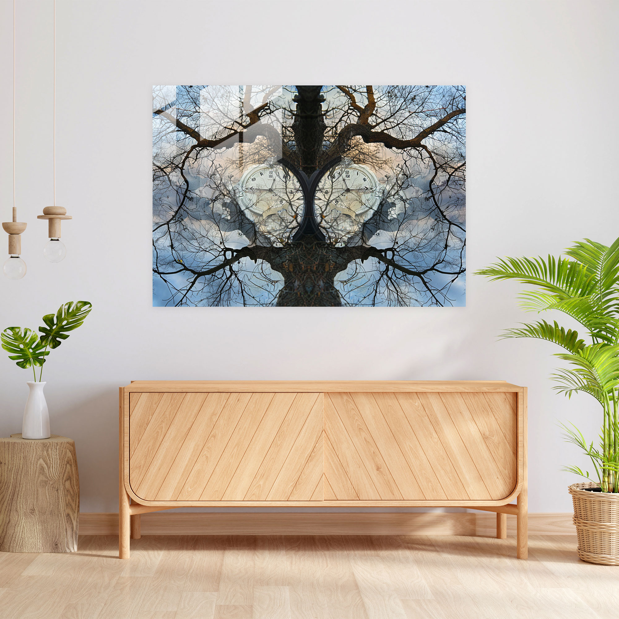 Salvador Dali Distorted Clocks Glass Wall Art - Salvador Dali, Home Decoration, Surrealism, Salvador Dali