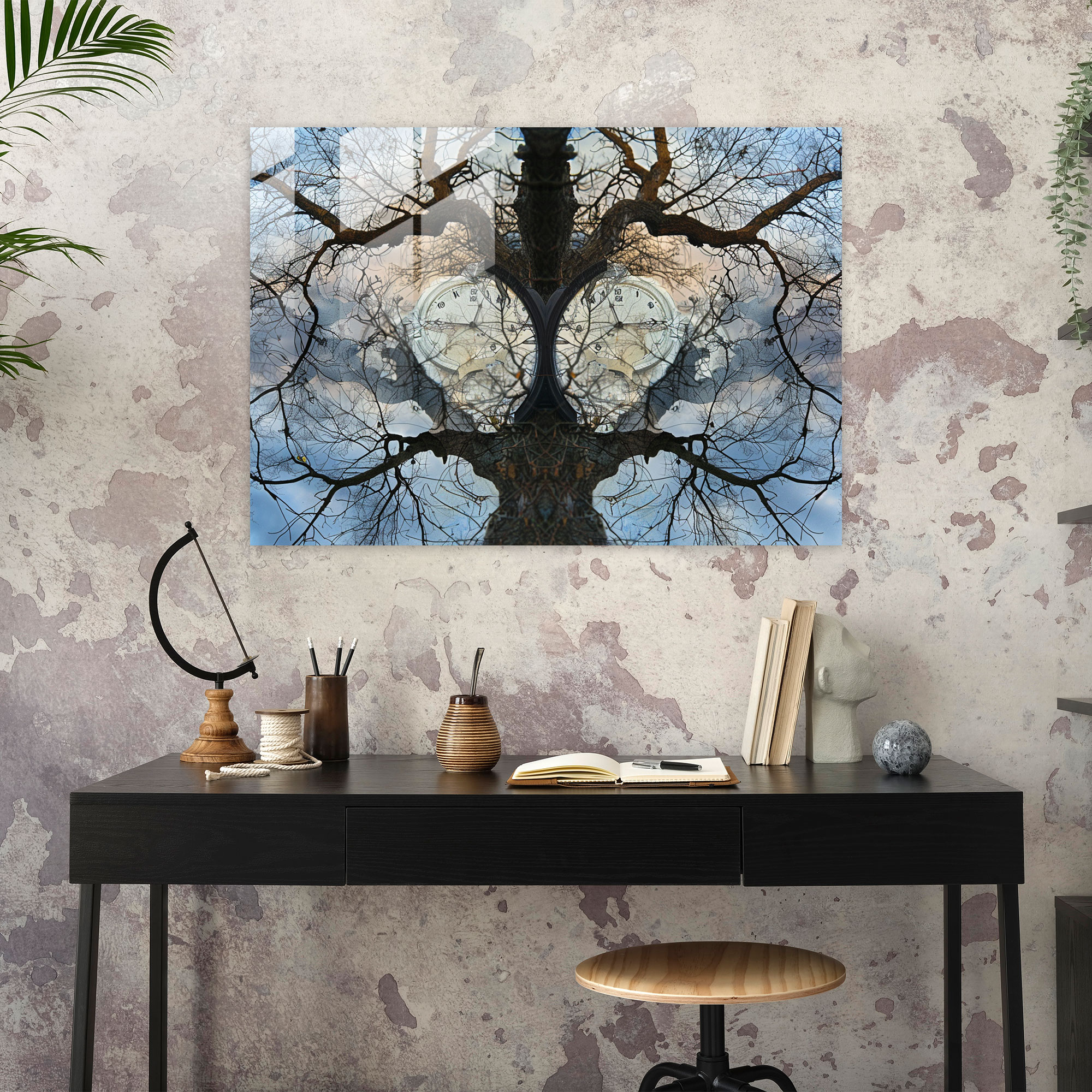 Salvador Dali Distorted Clocks Glass Wall Art - Salvador Dali, Home Decoration, Surrealism, Salvador Dali