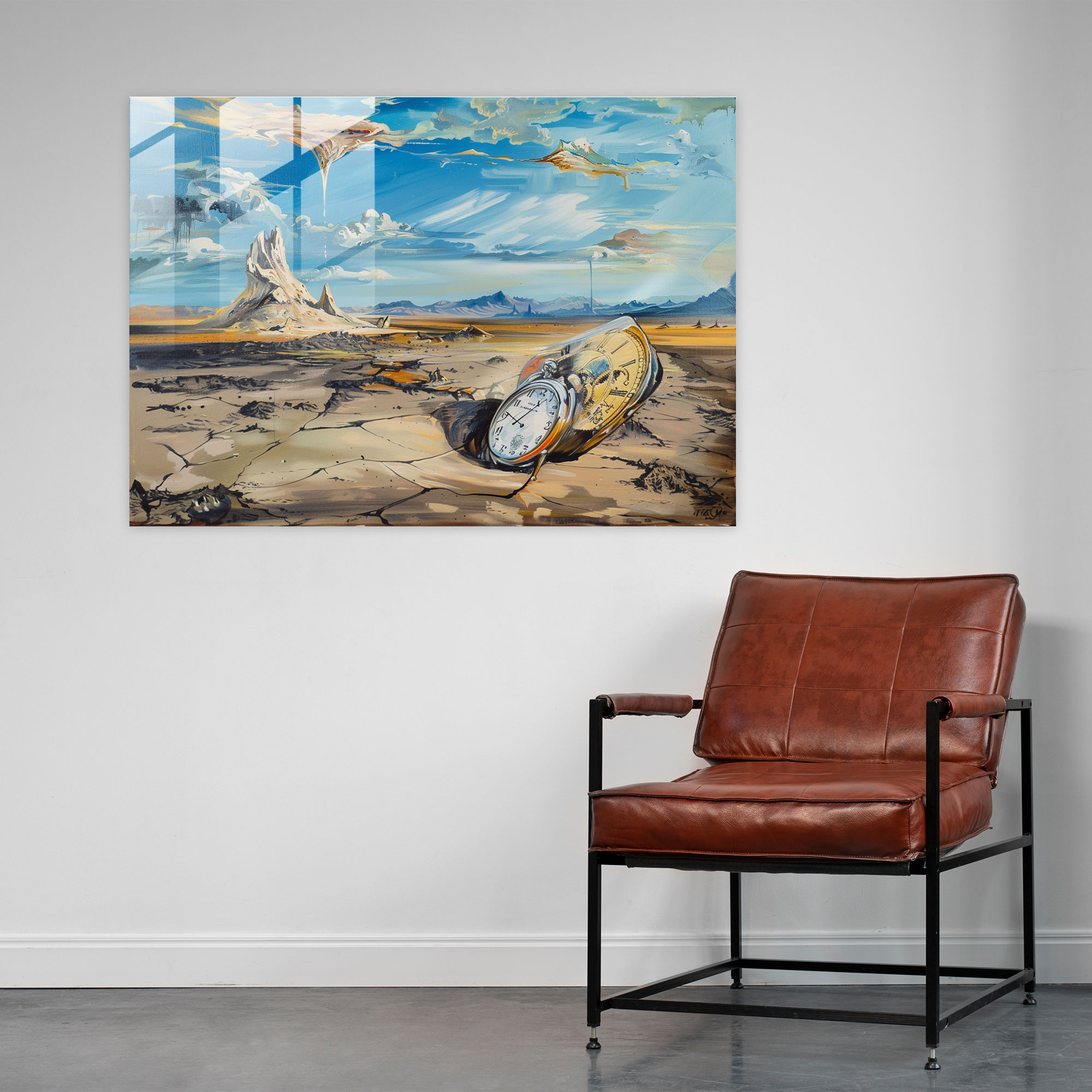 Melting Clock Glass Wall Art - Salvador Dali, Salvador Dali, Glass Wall Art, Melting Clock