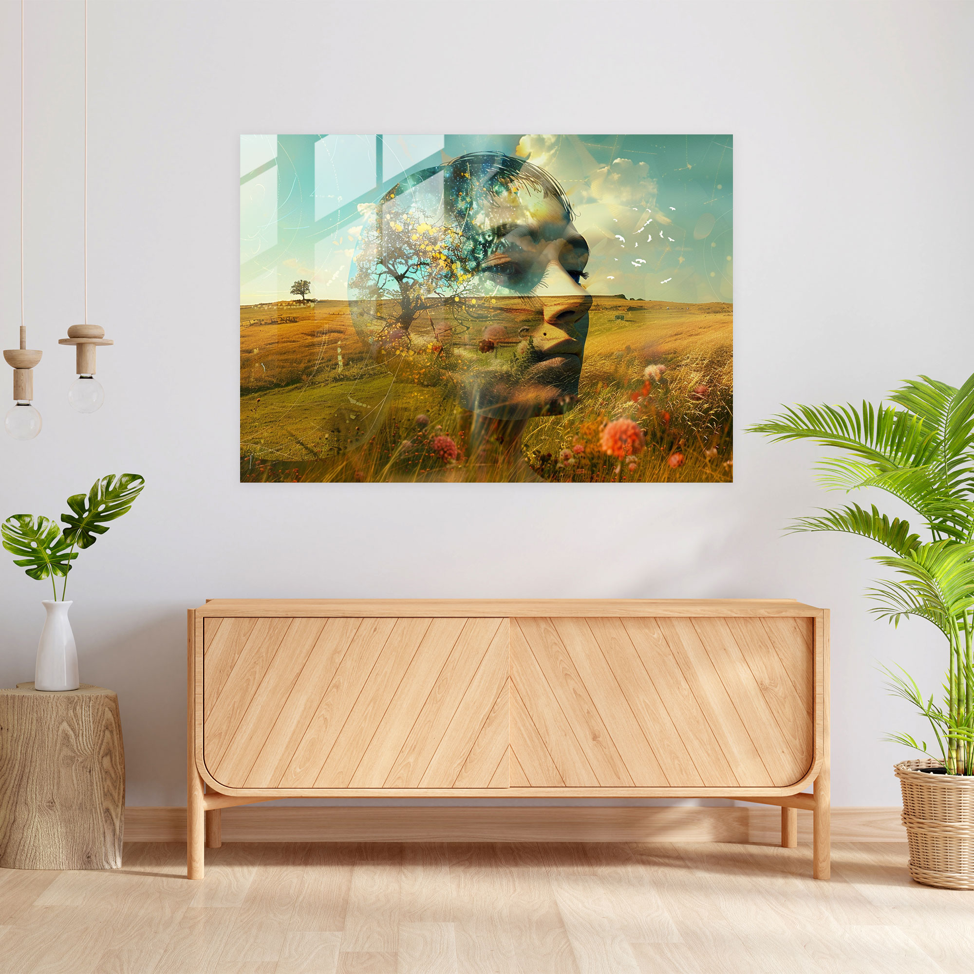 Salvador Dali Surreal Landscape Glass Wall Art - Salvador Dali, Salvador Dali, Glass Art, Home Decoration