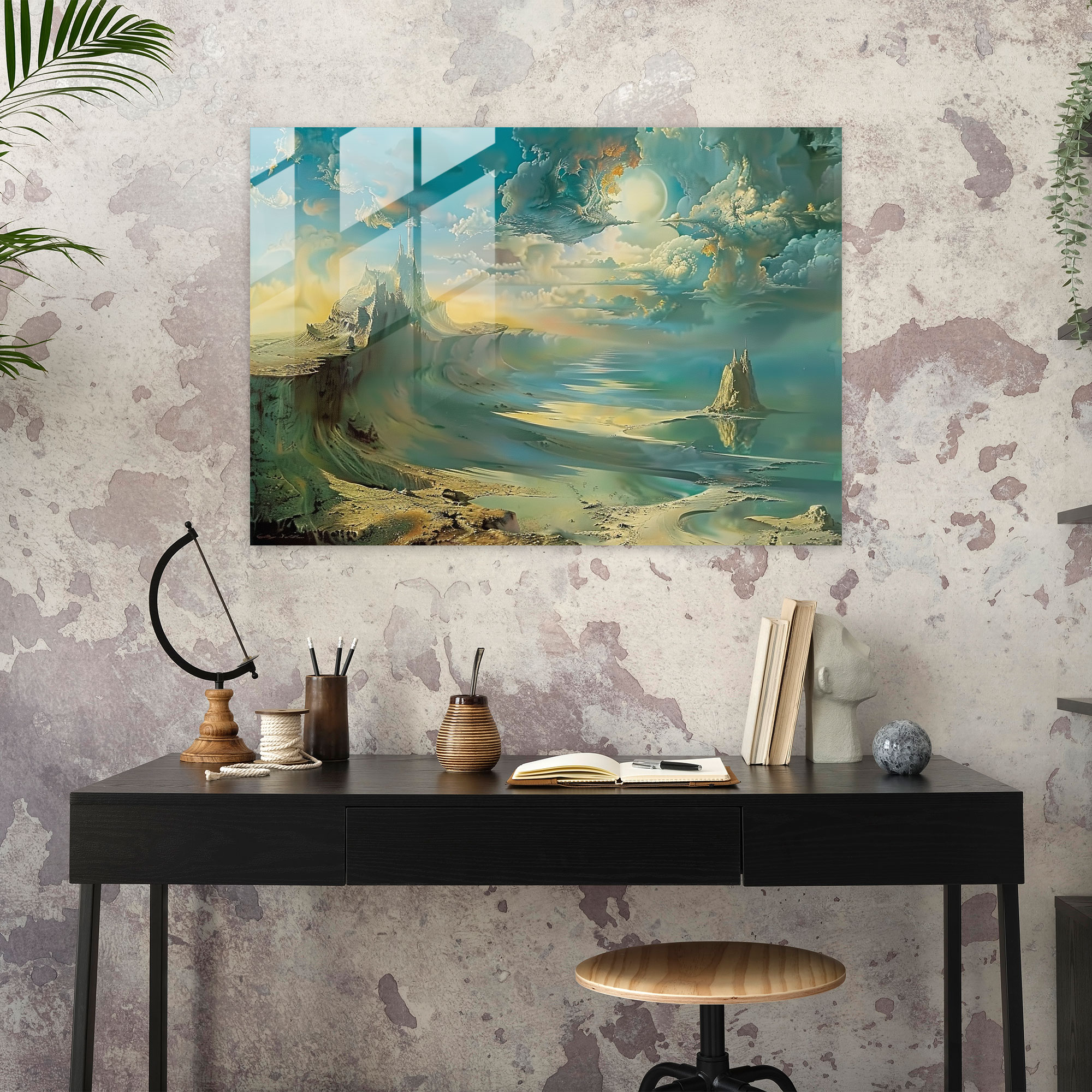 Salvador Dali Dream-Like Landscapes Home Decoration - Salvador Dali, Modern Art, Glass Art, Home Decoration