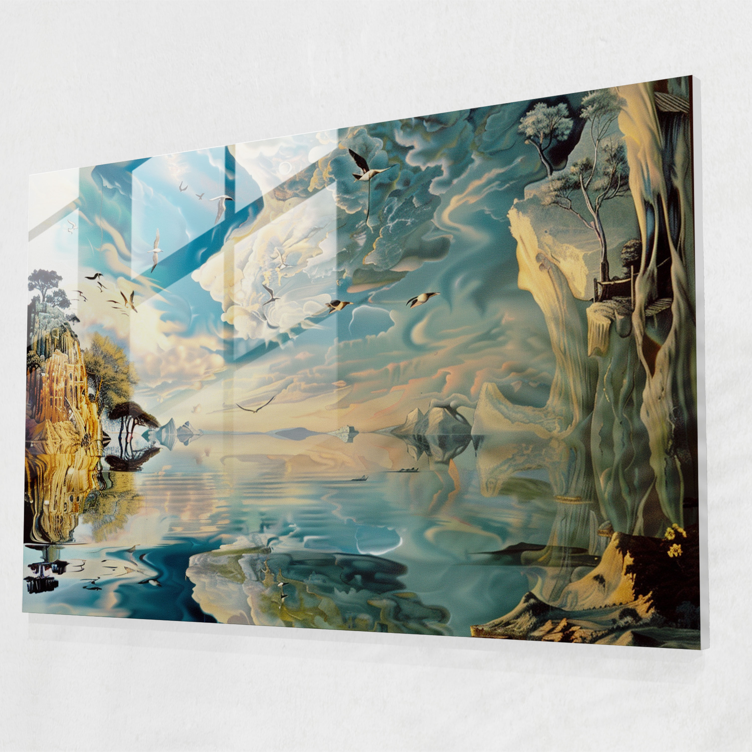 Salvador Dali Surreal Dreamscapes Home Decoration - Salvador Dali, Wall Decoration, Glass Print, Glass Wall Art