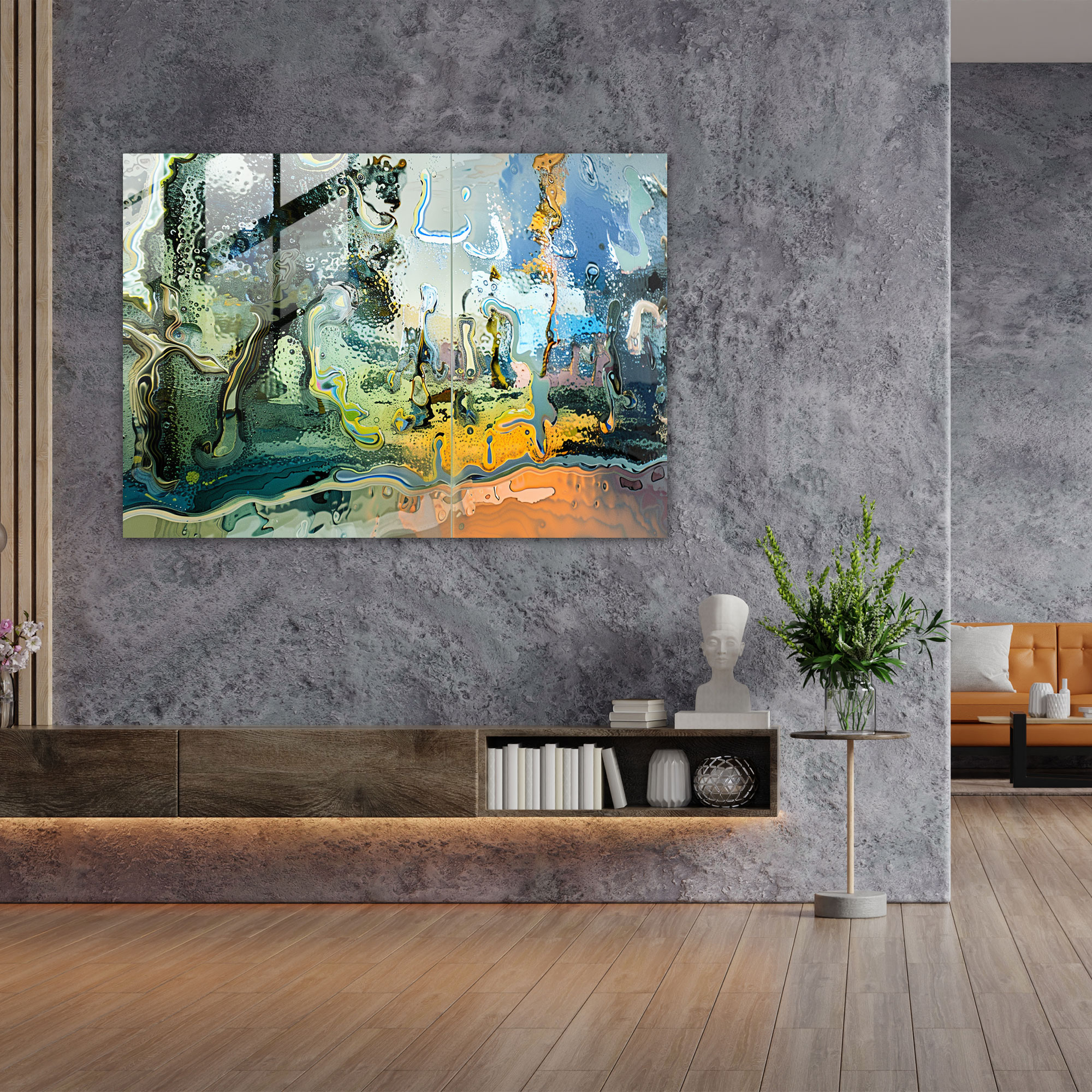 Salvador Dali Melting Landscape Glass Wall Art - Salvador Dali, Modern Art, Surreal, Glass Wall Art