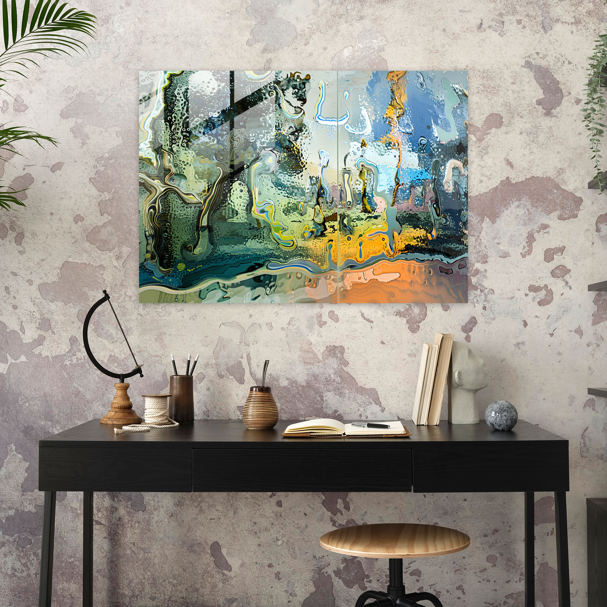 Salvador Dali Melting Landscape Glass Wall Art - Salvador Dali, Modern Art, Surreal, Glass Wall Art