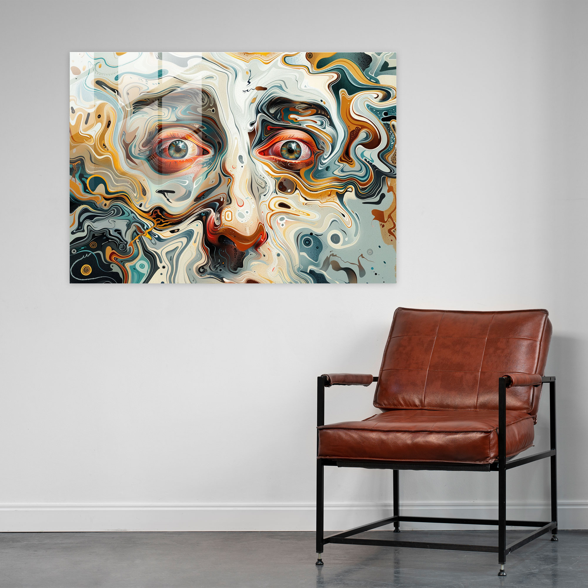 Distorted Faces Glass Art - Salvador Dali, Home Decoration, Salvador Dali, Modern Art