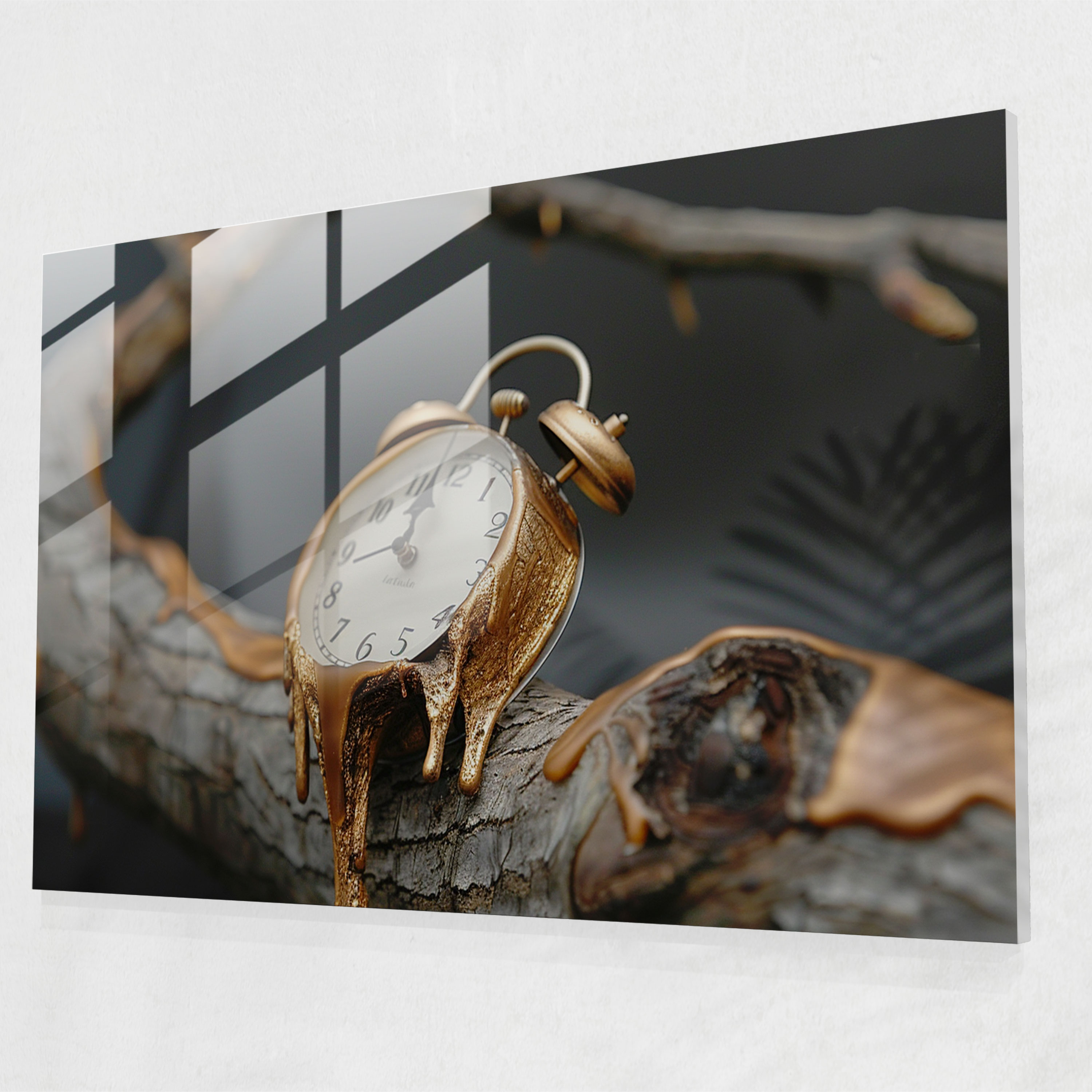 Salvador Dali Melting Clock Glass Print - Salvador Dali, Glass Print, Modern Art, Glass Wall Art