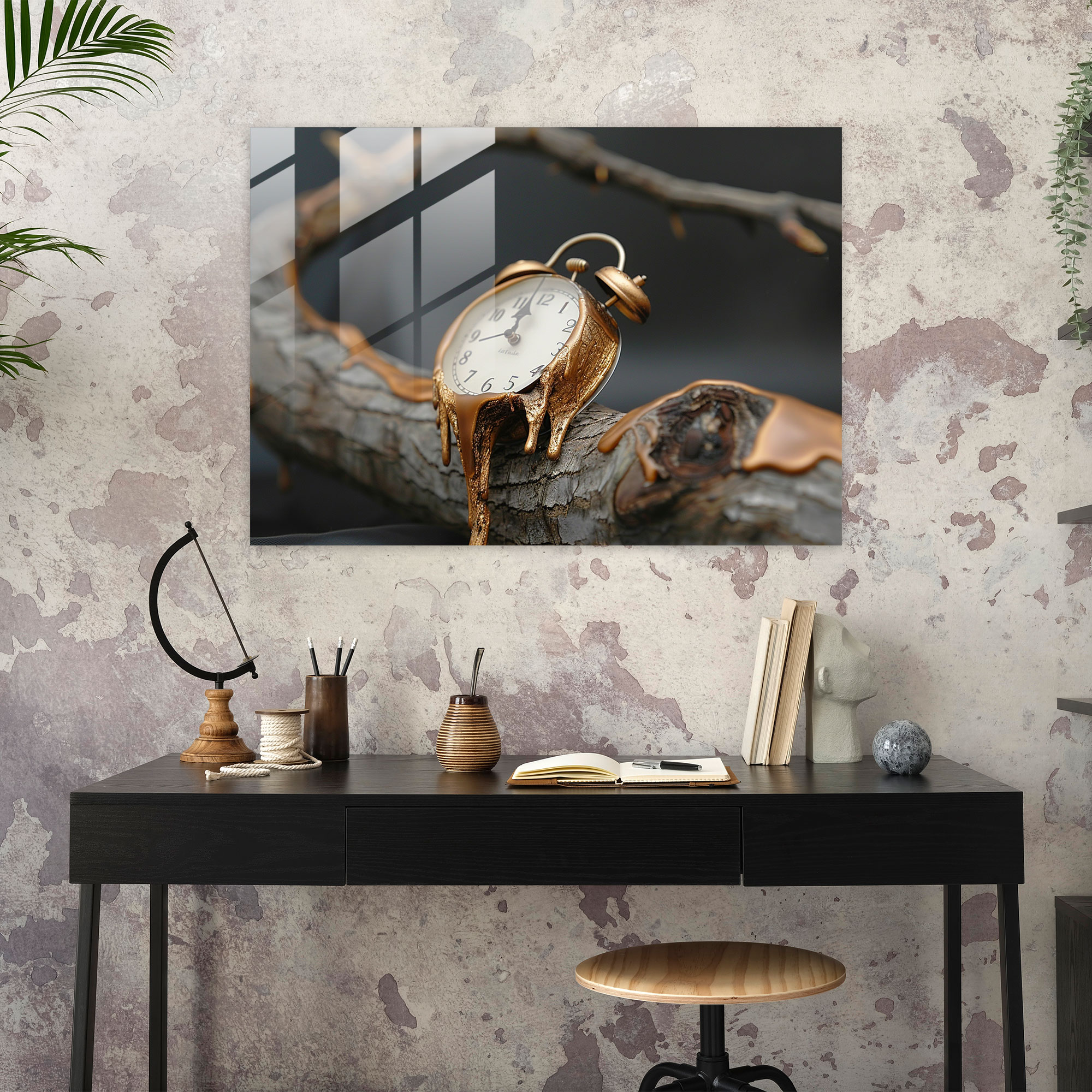 Salvador Dali Melting Clock Glass Print - Salvador Dali, Glass Print, Modern Art, Glass Wall Art