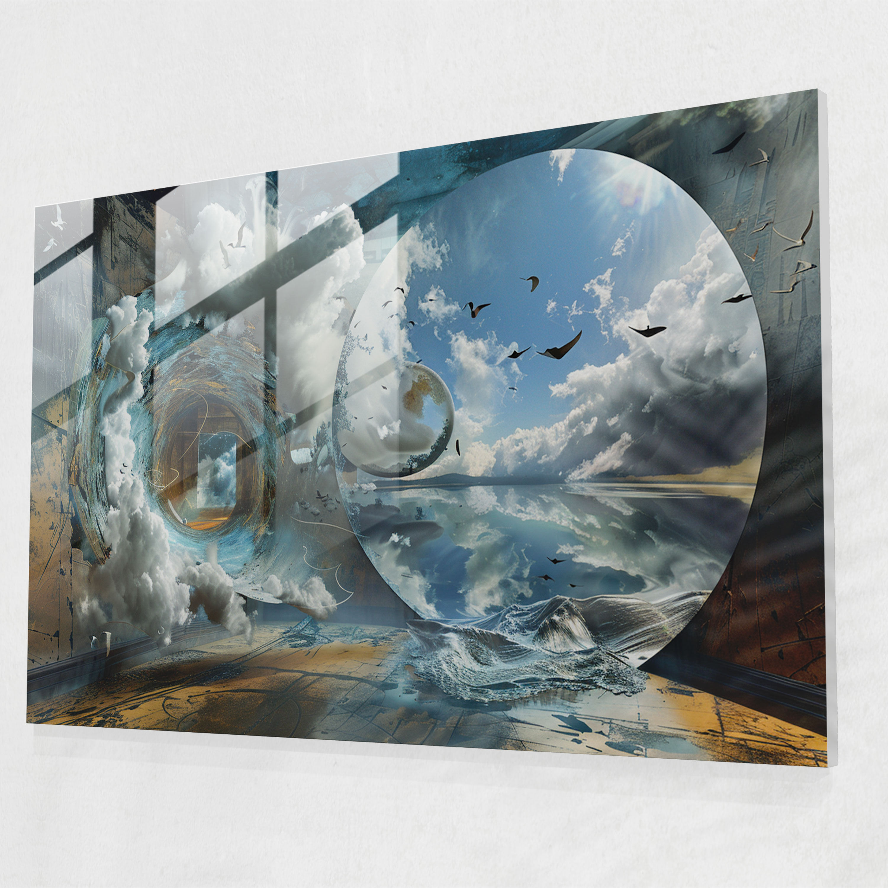 Salvador Dali Dream Sequence Home Decoration - Salvador Dali, Wall Decoration, Salvador Dali, Glass Art