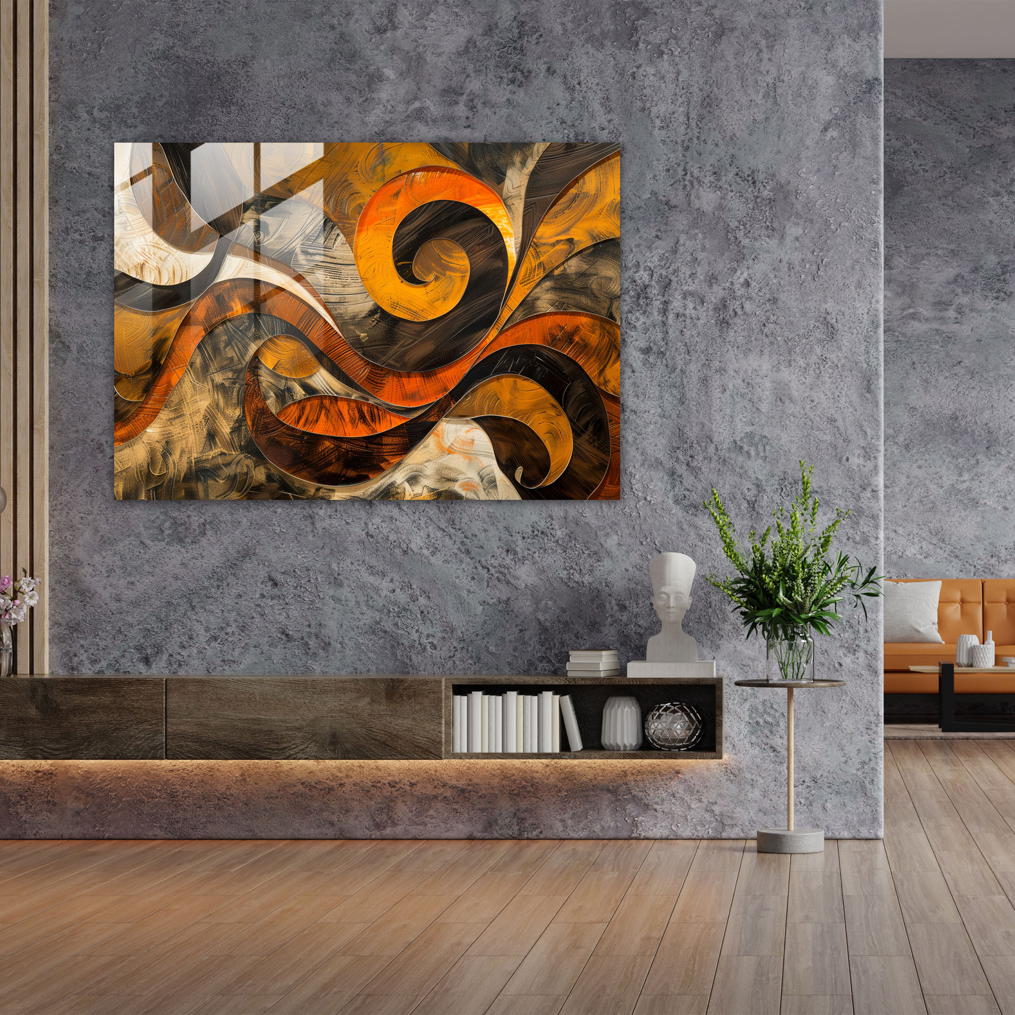 Soyut Salvador Dali Kıvrımlar Duvar Dekorasyonu - Modern Sanat Salvador Dali Duvar Dekorasyonu