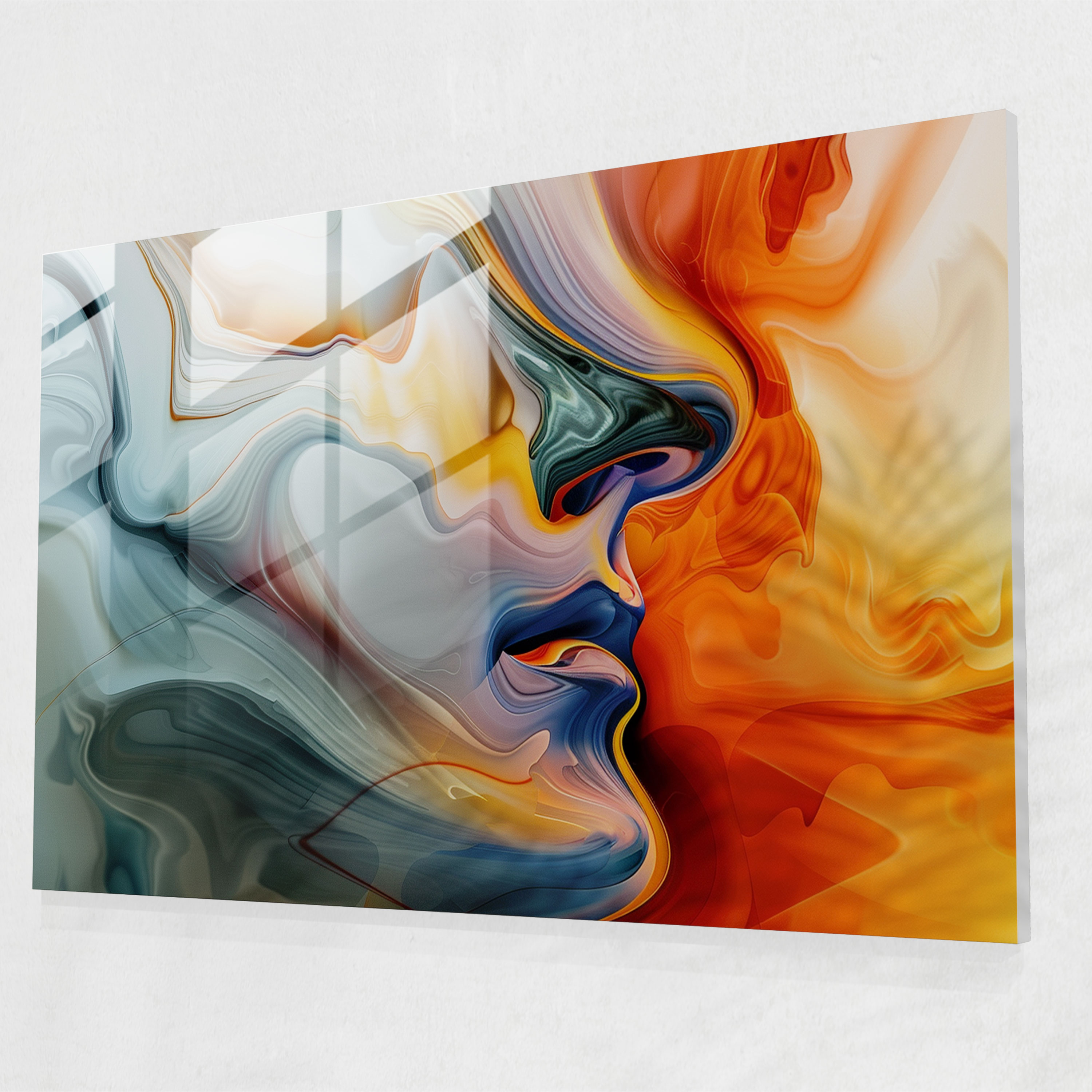 Salvador Dali Abstract Shapes Glass Print - Salvador Dali, Modern Art, Glass Print, Home Decoration