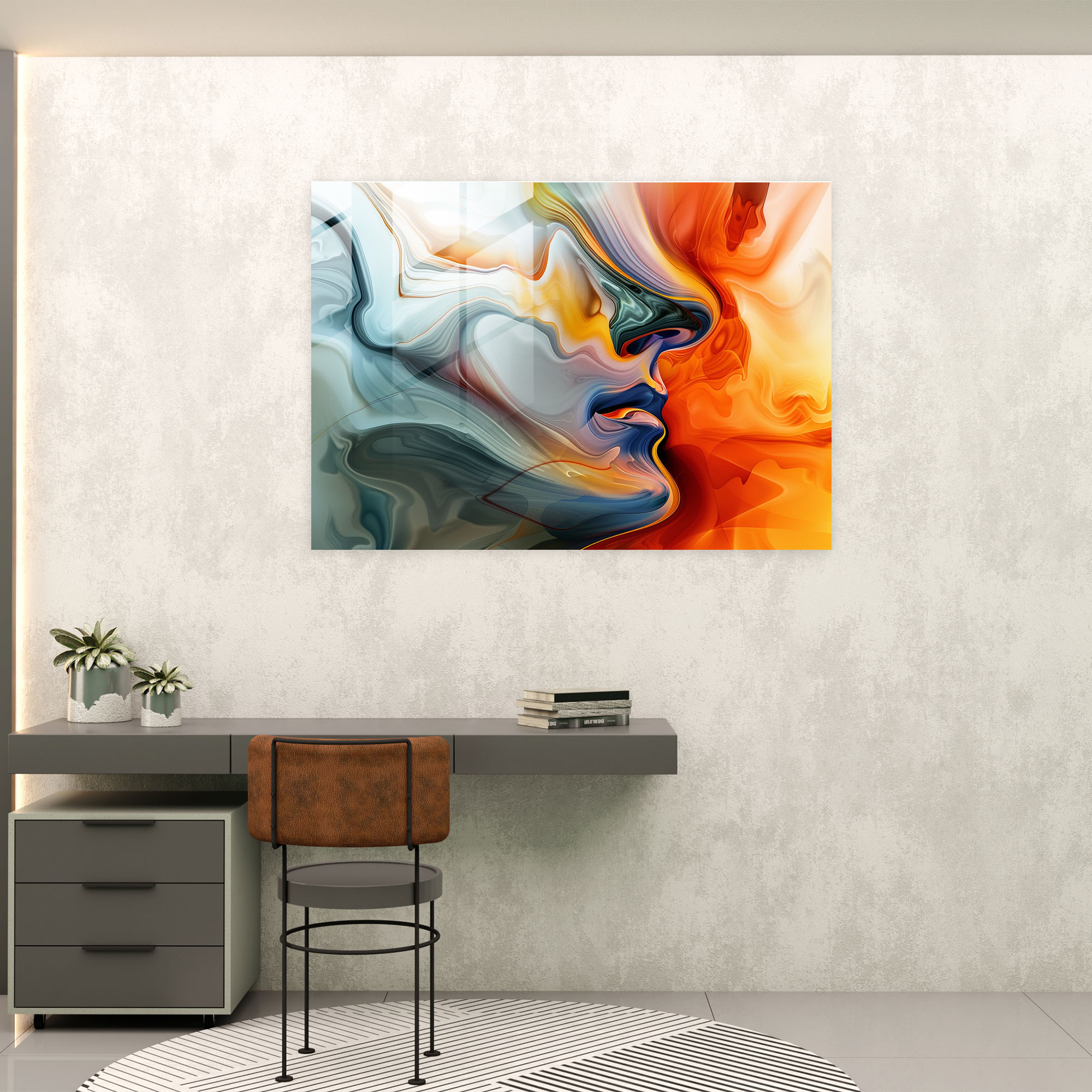 Salvador Dali Abstract Shapes Glass Print - Salvador Dali, Modern Art, Glass Print, Home Decoration