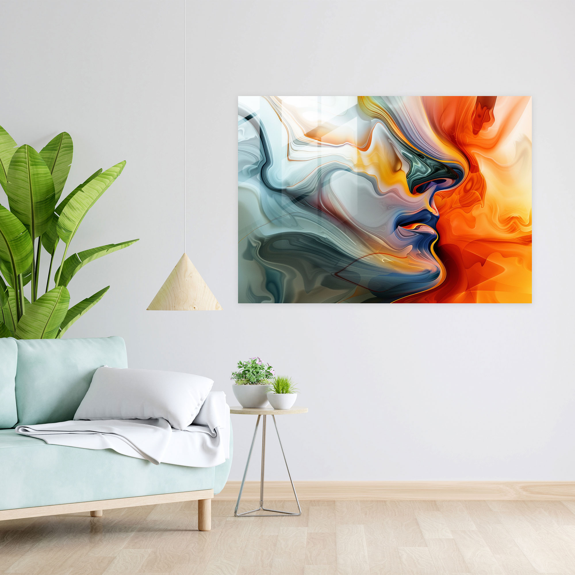 Salvador Dali Abstract Shapes Glass Print - Salvador Dali, Modern Art, Glass Print, Home Decoration