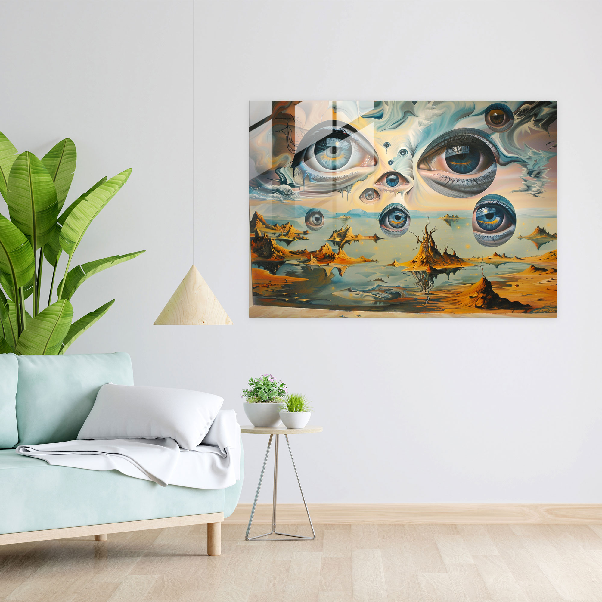 Salvador Dali Cosmic Eyes Glass Wall Art - Salvador Dali, Glass Art, Salvador Dali, Wall Decoration